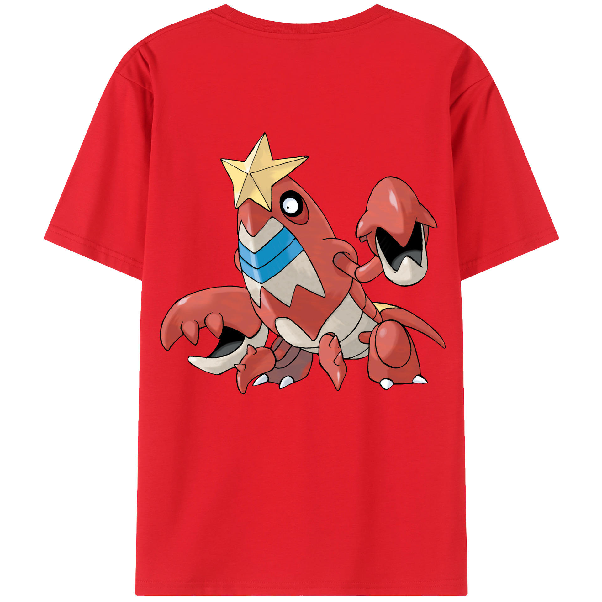 （画像用） ポケットモンスター Pokémon 綿100％ メンズ半袖Tシャツ（バックプリント） 通気性