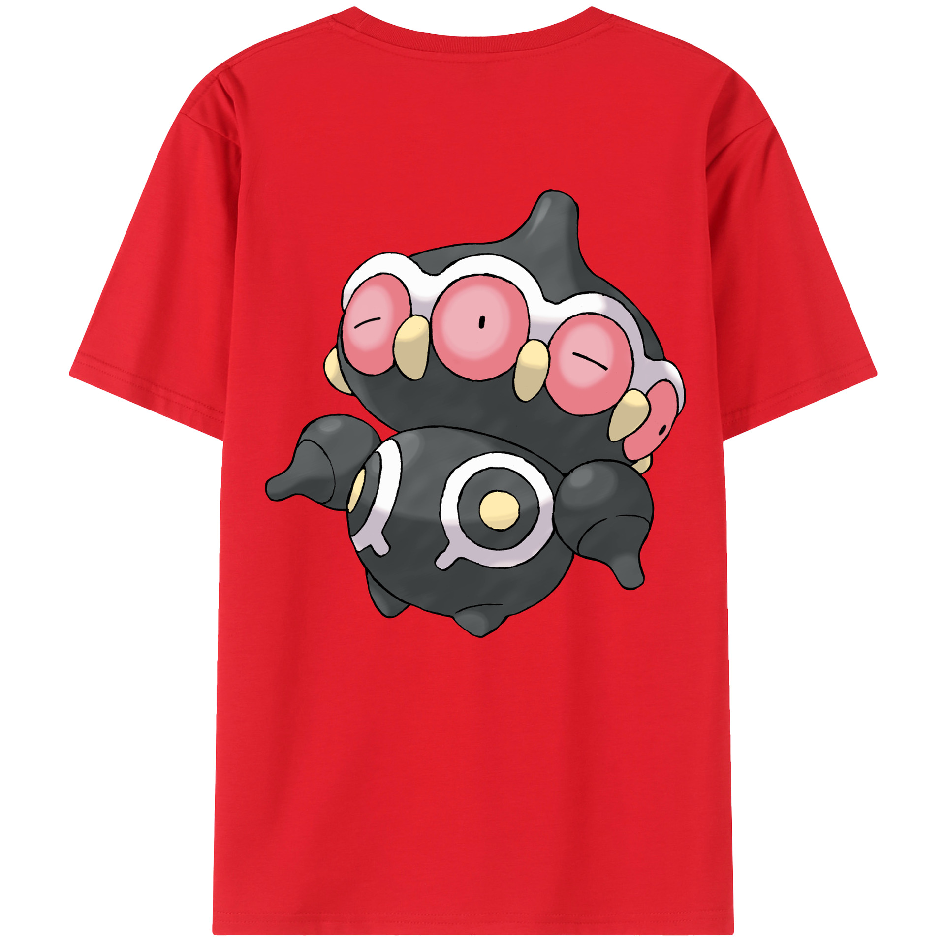 （画像用） ポケットモンスター Pokémon 綿100％ メンズ半袖Tシャツ（バックプリント） 通気性