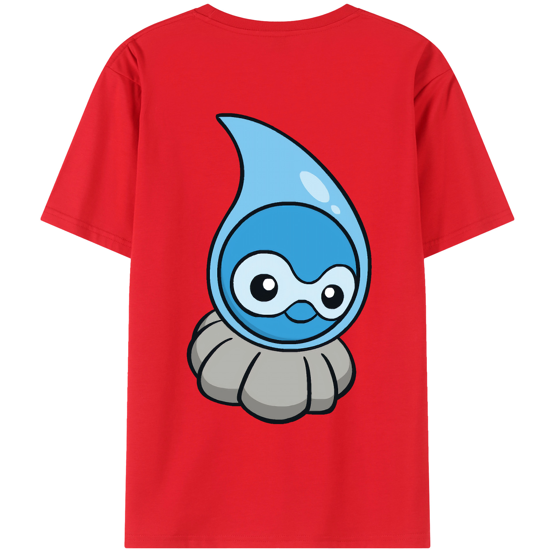 （画像用） ポケットモンスター Pokémon 綿100％ メンズ半袖Tシャツ（バックプリント） 通気性