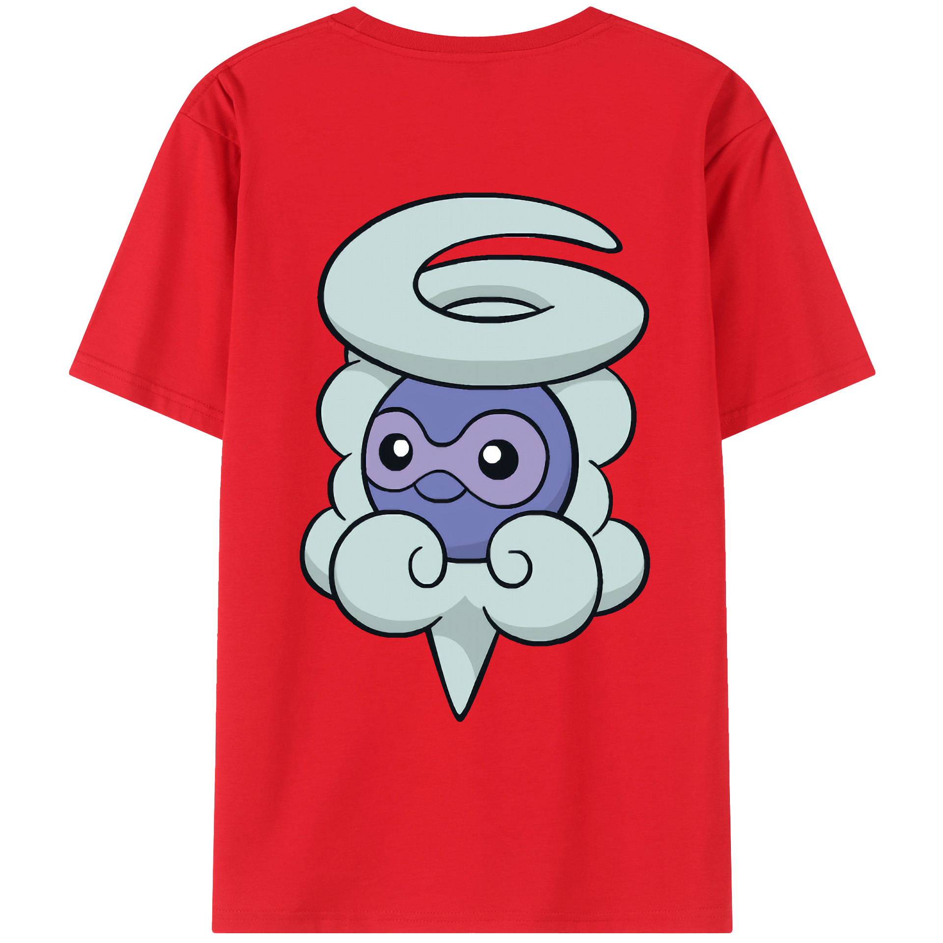 （画像用） ポケットモンスター Pokémon 綿100％ メンズ半袖Tシャツ（バックプリント） 通気性