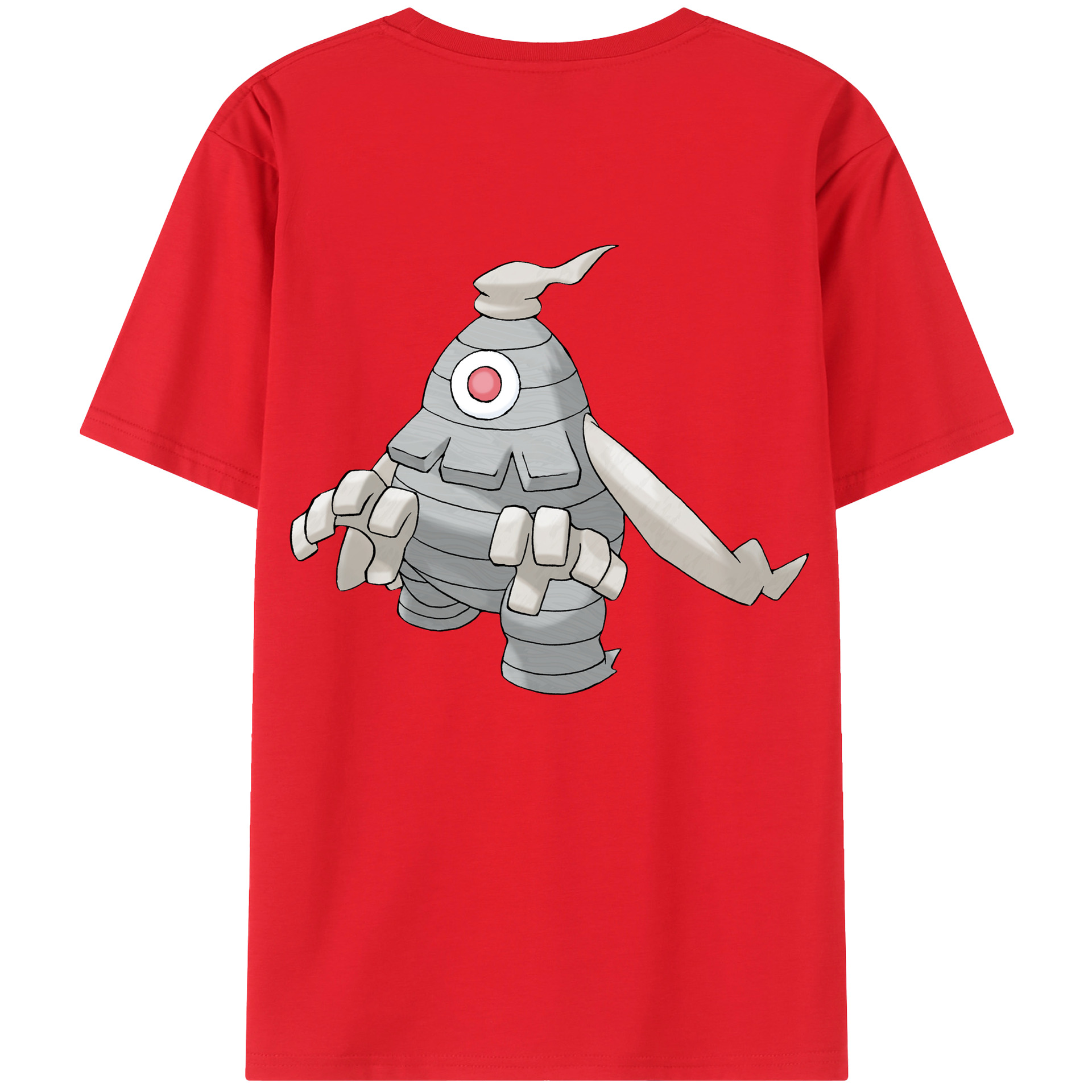 （画像用） ポケットモンスター Pokémon 綿100％ メンズ半袖Tシャツ（バックプリント） 通気性