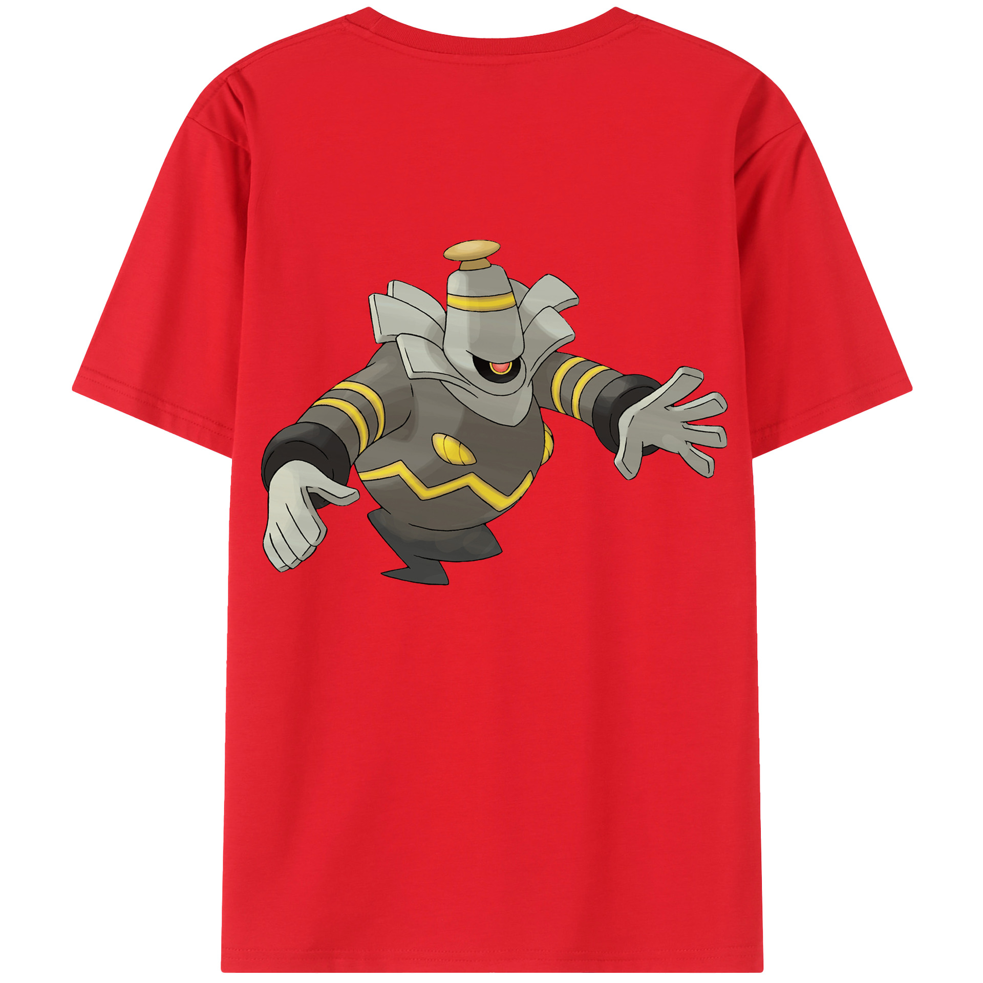 （画像用） ポケットモンスター Pokémon 綿100％ メンズ半袖Tシャツ（バックプリント） 通気性