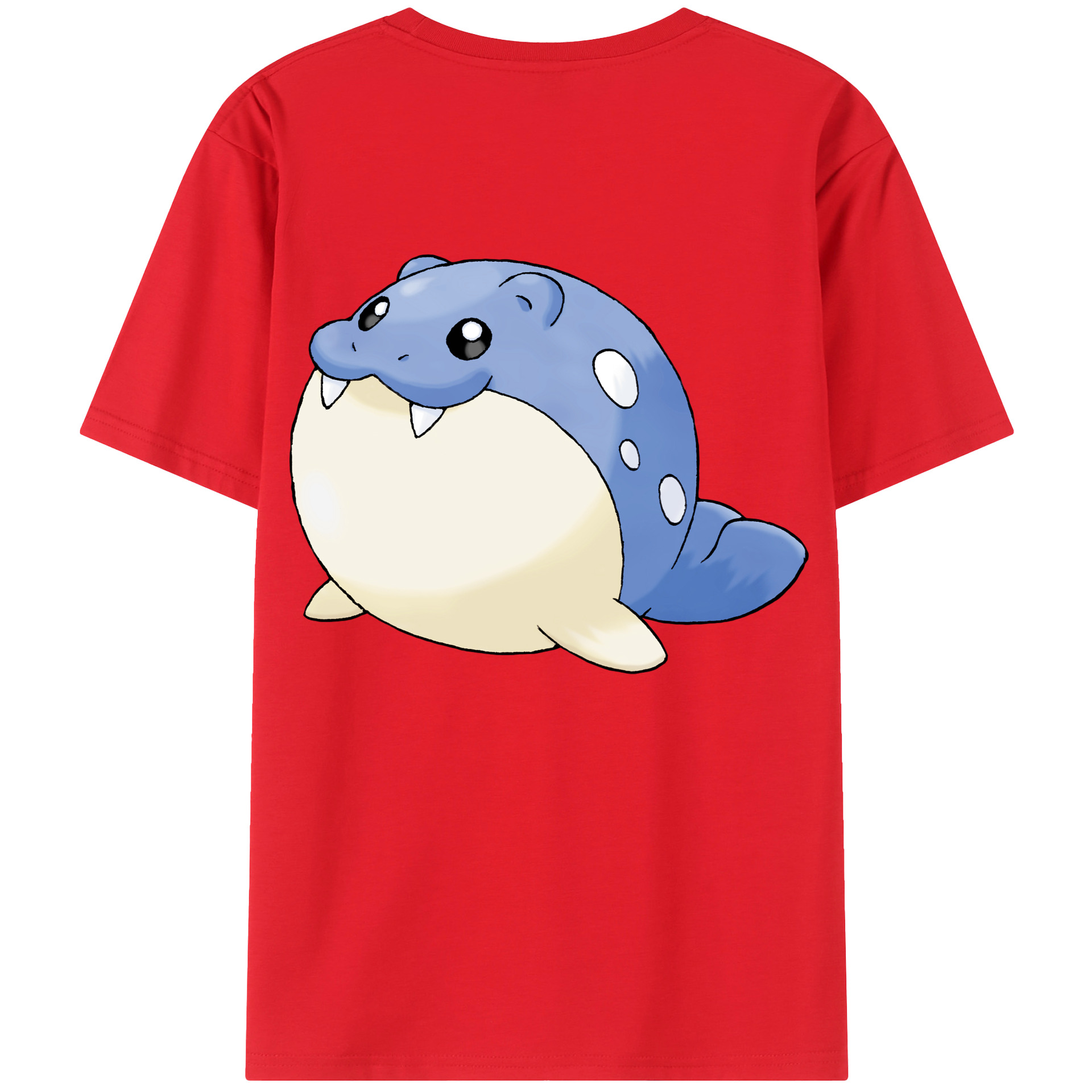（画像用） ポケットモンスター Pokémon 綿100％ メンズ半袖Tシャツ（バックプリント） 通気性
