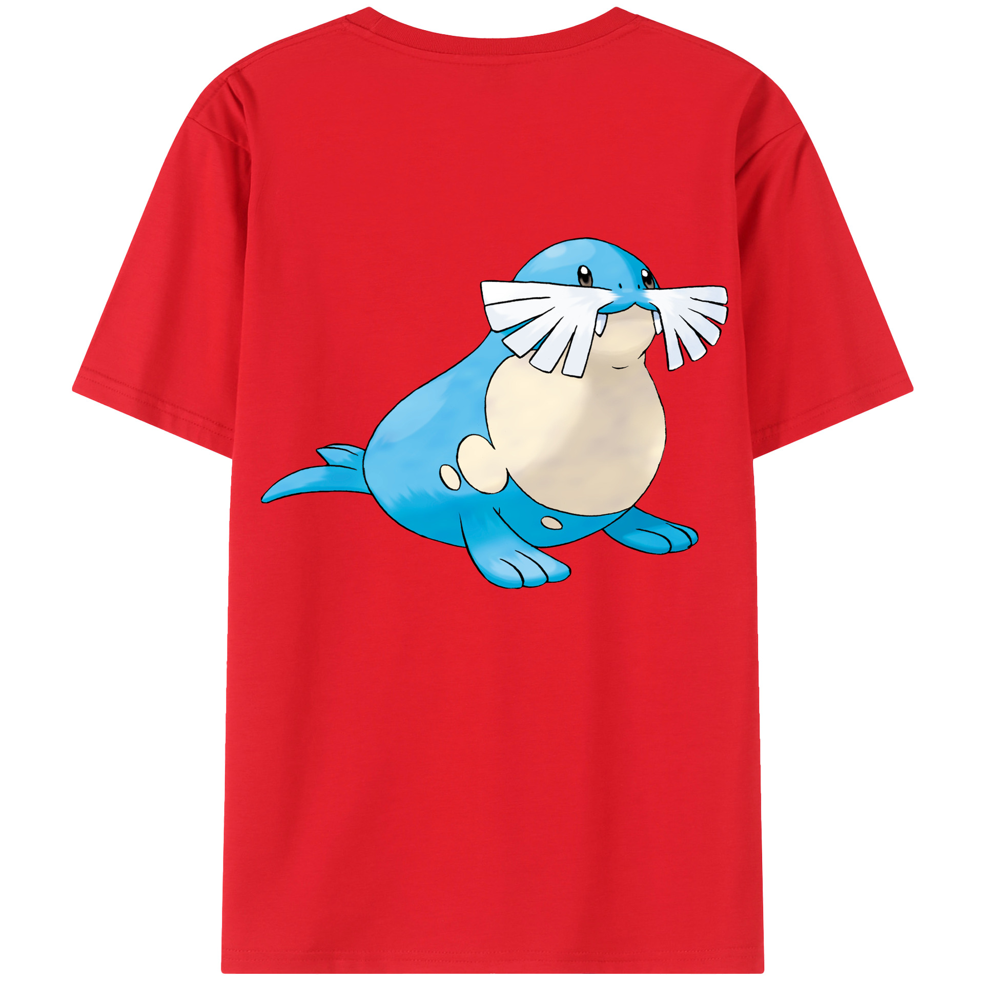 （画像用） ポケットモンスター Pokémon 綿100％ メンズ半袖Tシャツ（バックプリント） 通気性