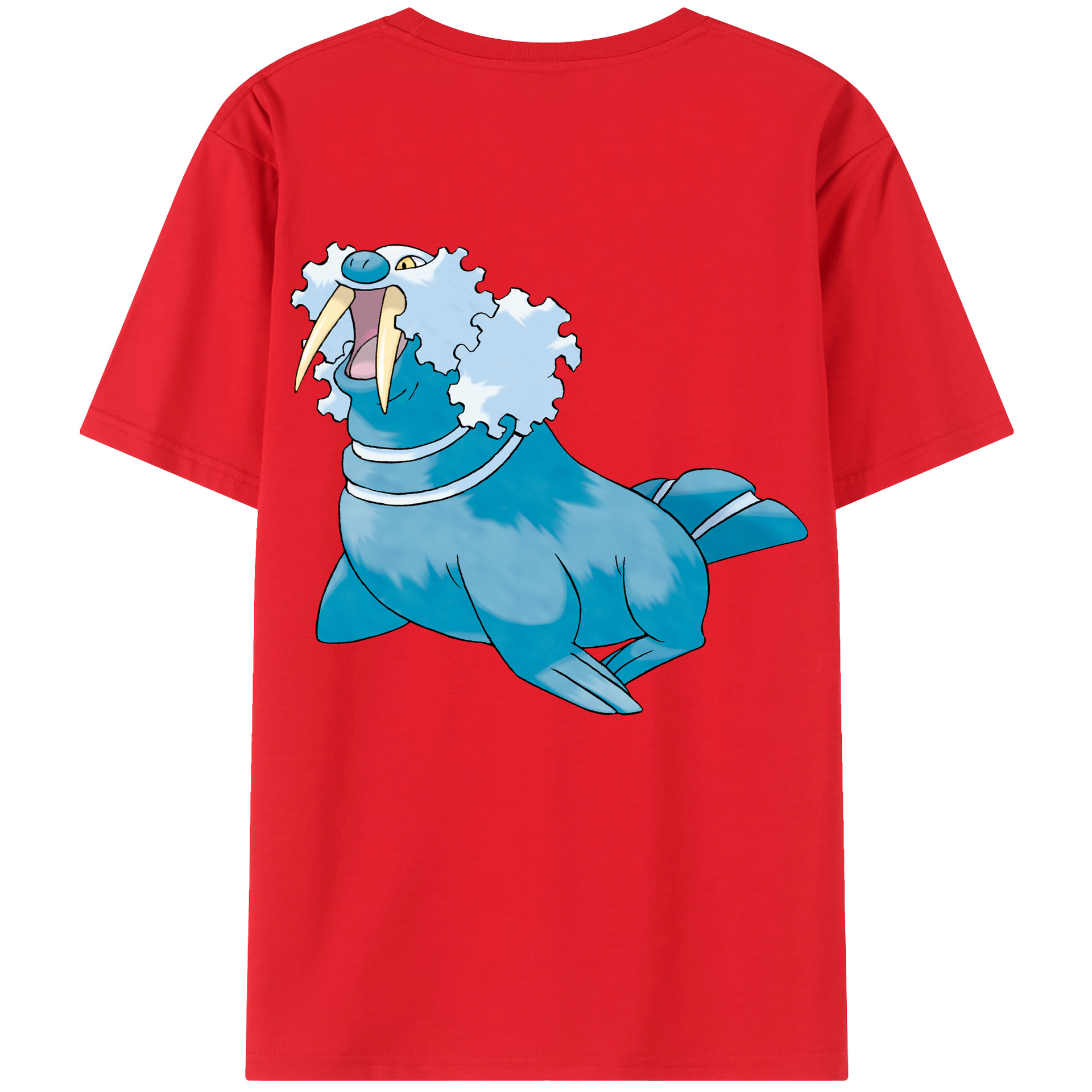 （画像用） ポケットモンスター Pokémon 綿100％ メンズ半袖Tシャツ（バックプリント） 通気性