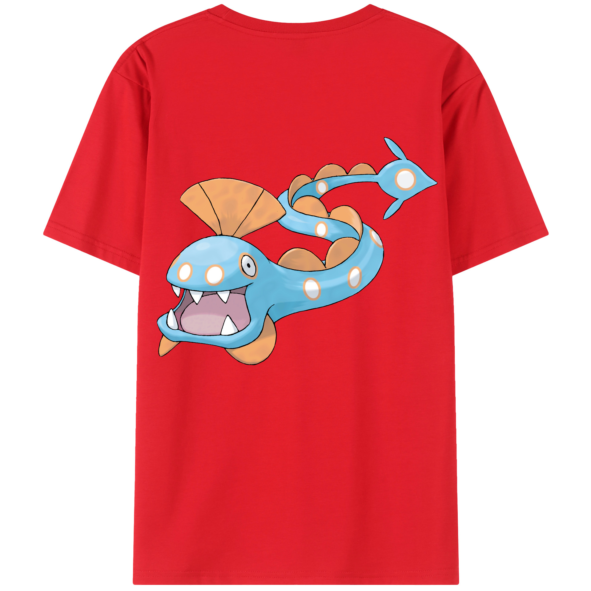 （画像用） ポケットモンスター Pokémon 綿100％ メンズ半袖Tシャツ（バックプリント） 通気性