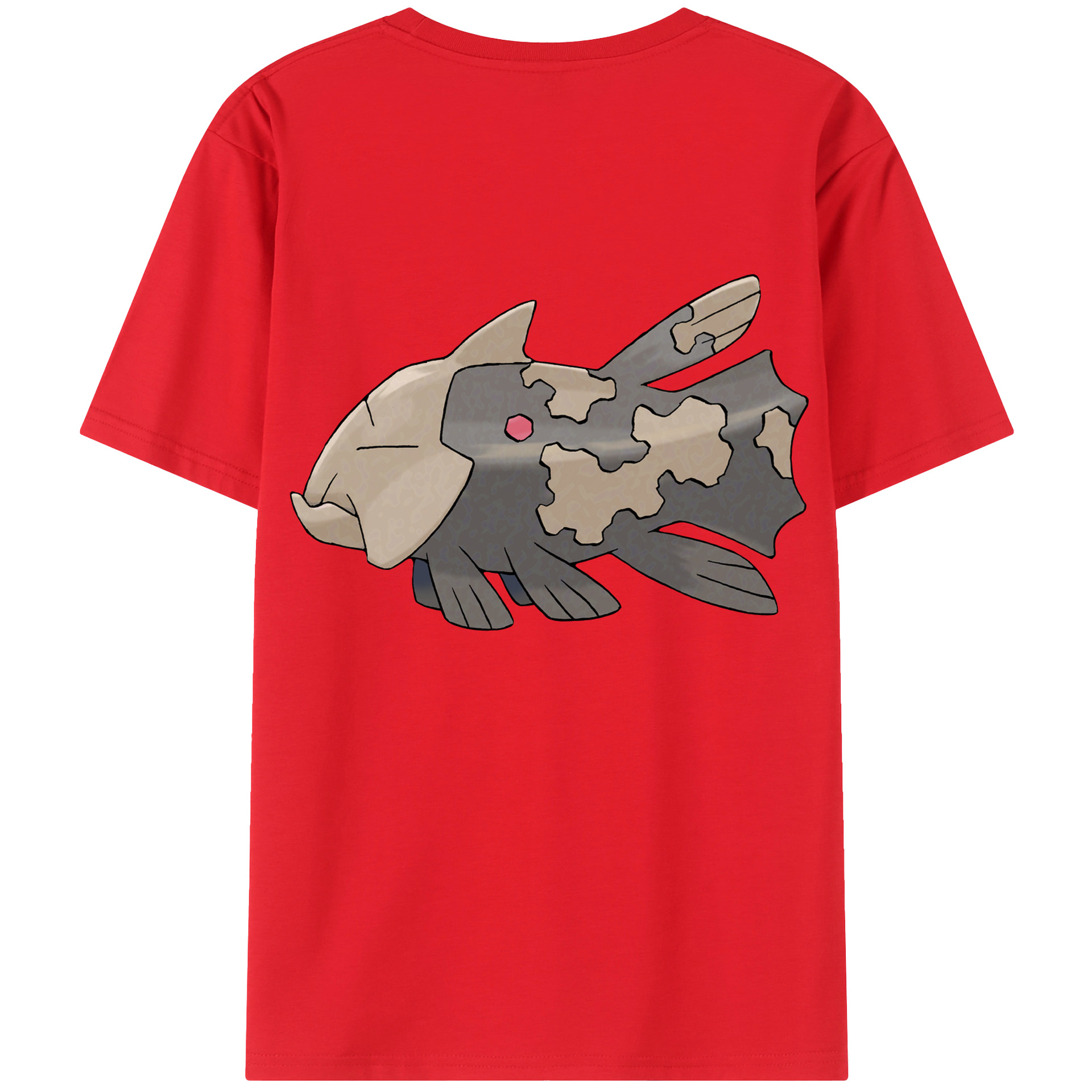 （画像用） ポケットモンスター Pokémon 綿100％ メンズ半袖Tシャツ（バックプリント） 通気性