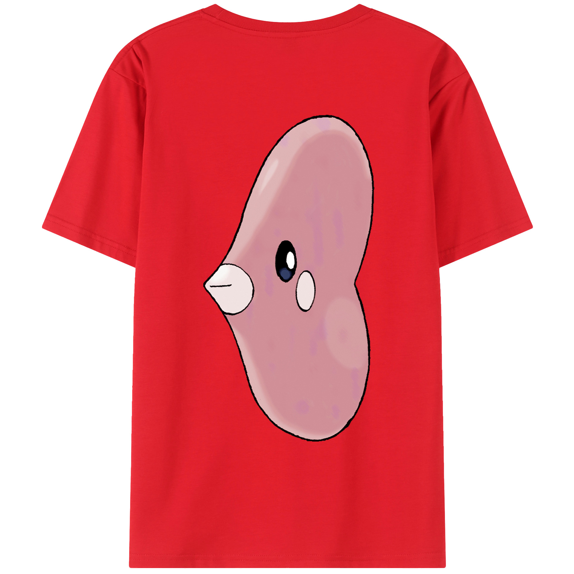 （画像用） ポケットモンスター Pokémon 綿100％ メンズ半袖Tシャツ（バックプリント） 通気性