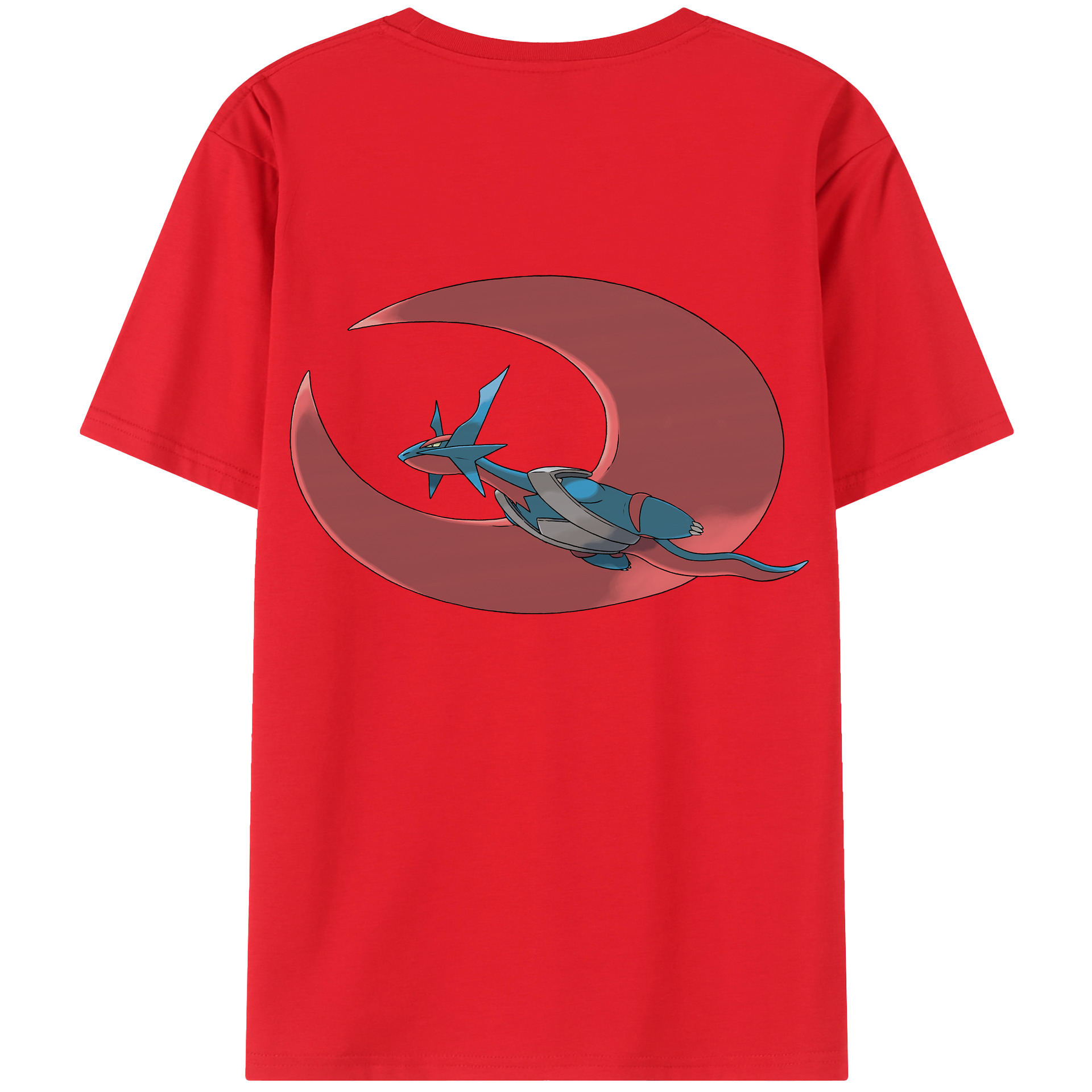 （画像用） ポケットモンスター Pokémon 綿100％ メンズ半袖Tシャツ（バックプリント） 通気性