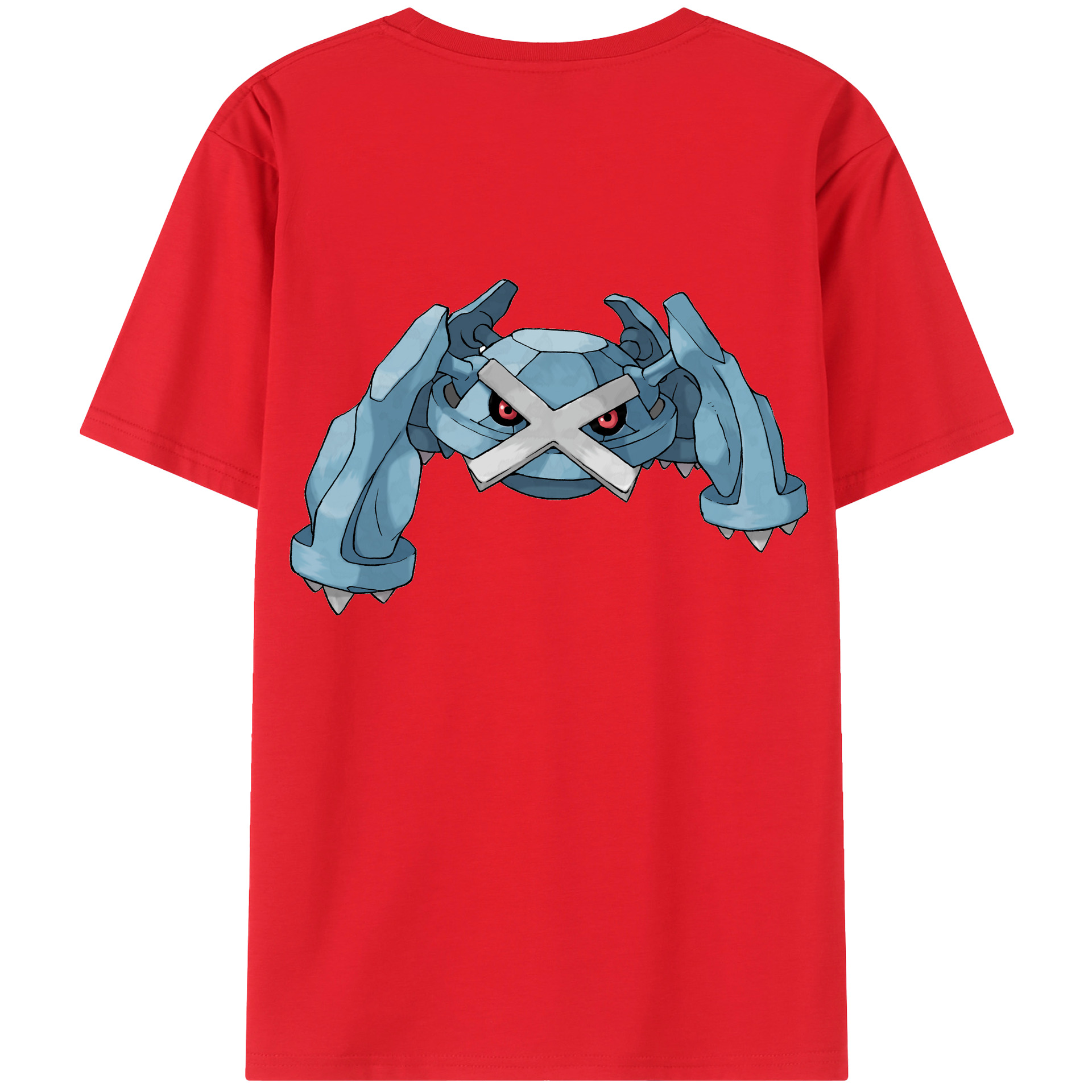 （画像用） ポケットモンスター Pokémon 綿100％ メンズ半袖Tシャツ（バックプリント） 通気性