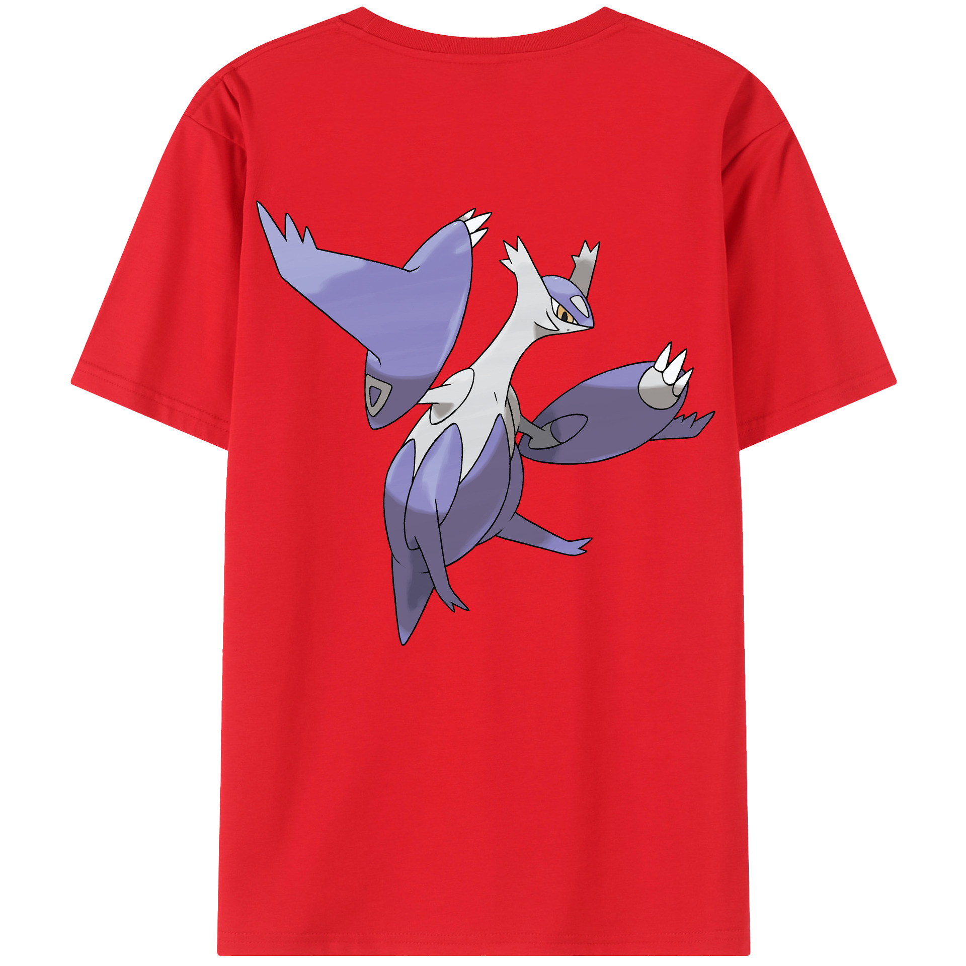 （画像用） ポケットモンスター Pokémon 綿100％ メンズ半袖Tシャツ（バックプリント） 通気性