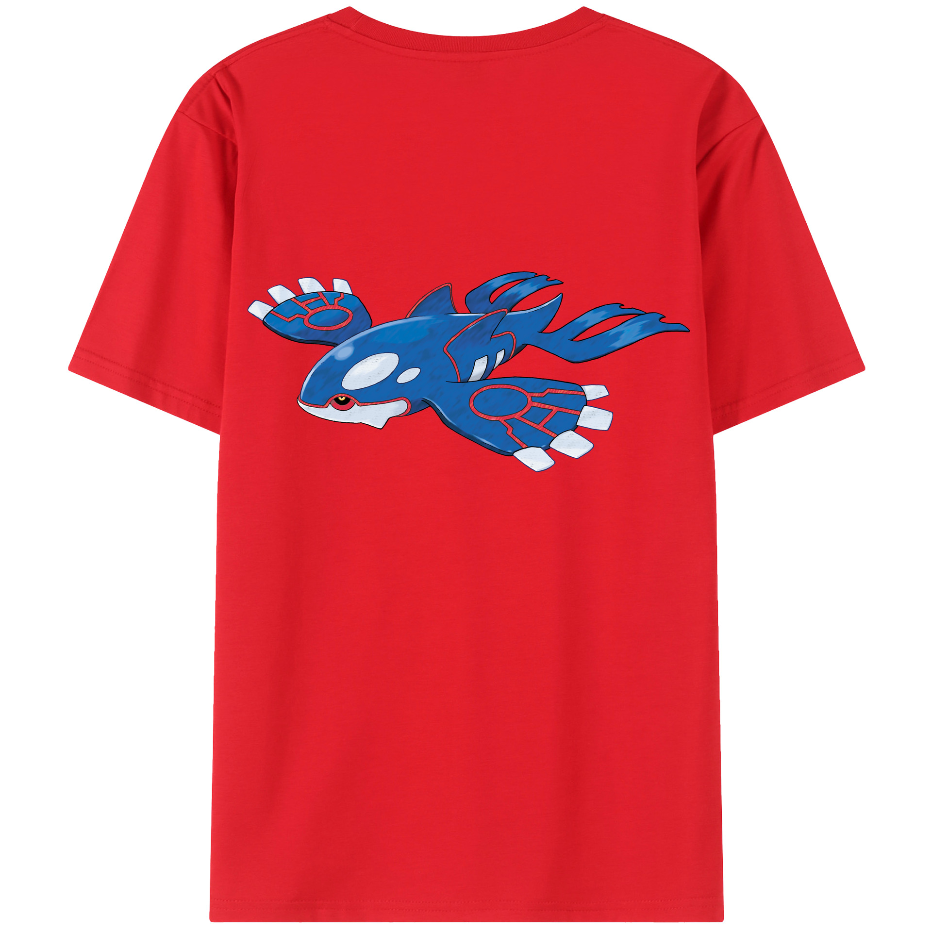 （画像用） ポケットモンスター Pokémon 綿100％ メンズ半袖Tシャツ（バックプリント） 通気性