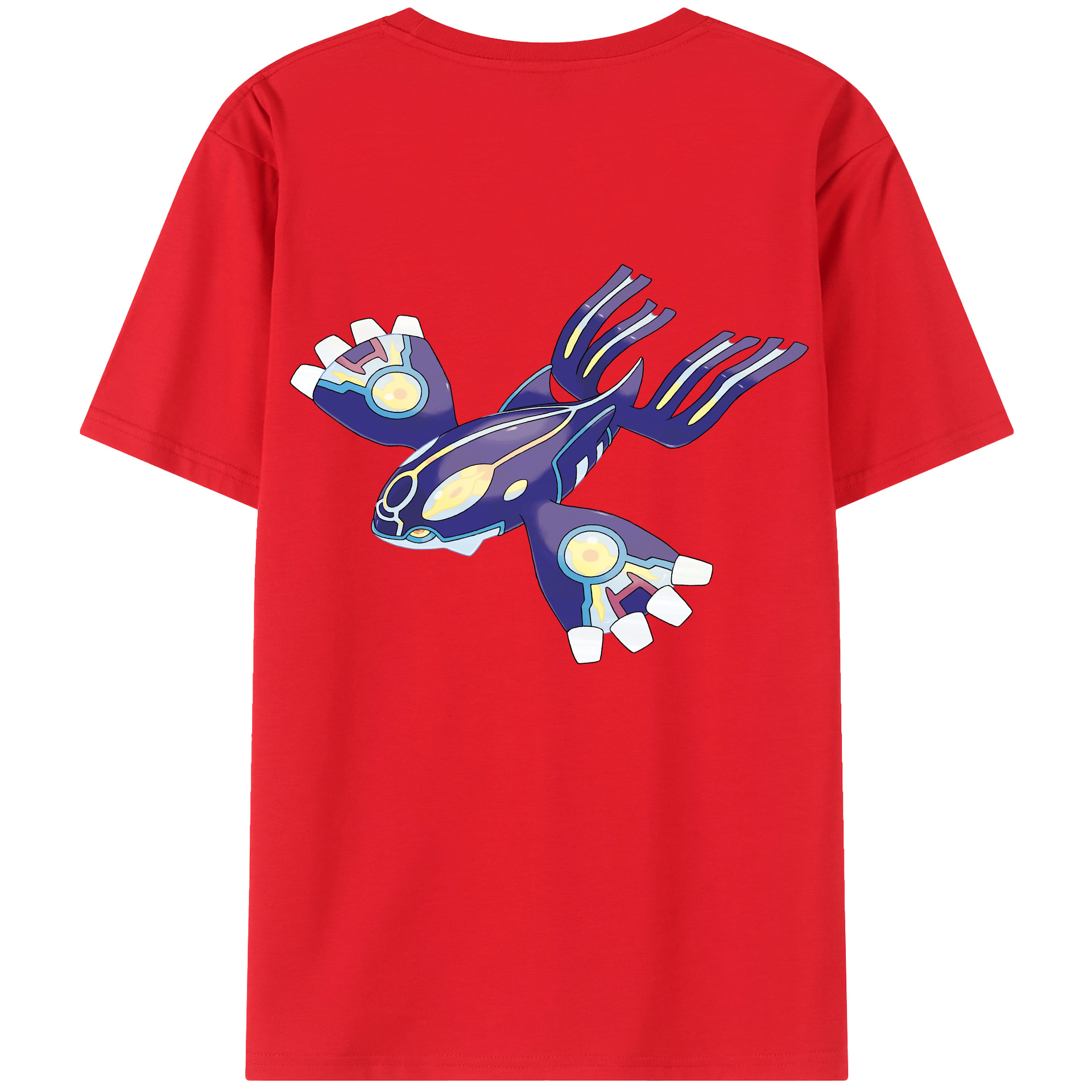 （画像用） ポケットモンスター Pokémon 綿100％ メンズ半袖Tシャツ（バックプリント） 通気性