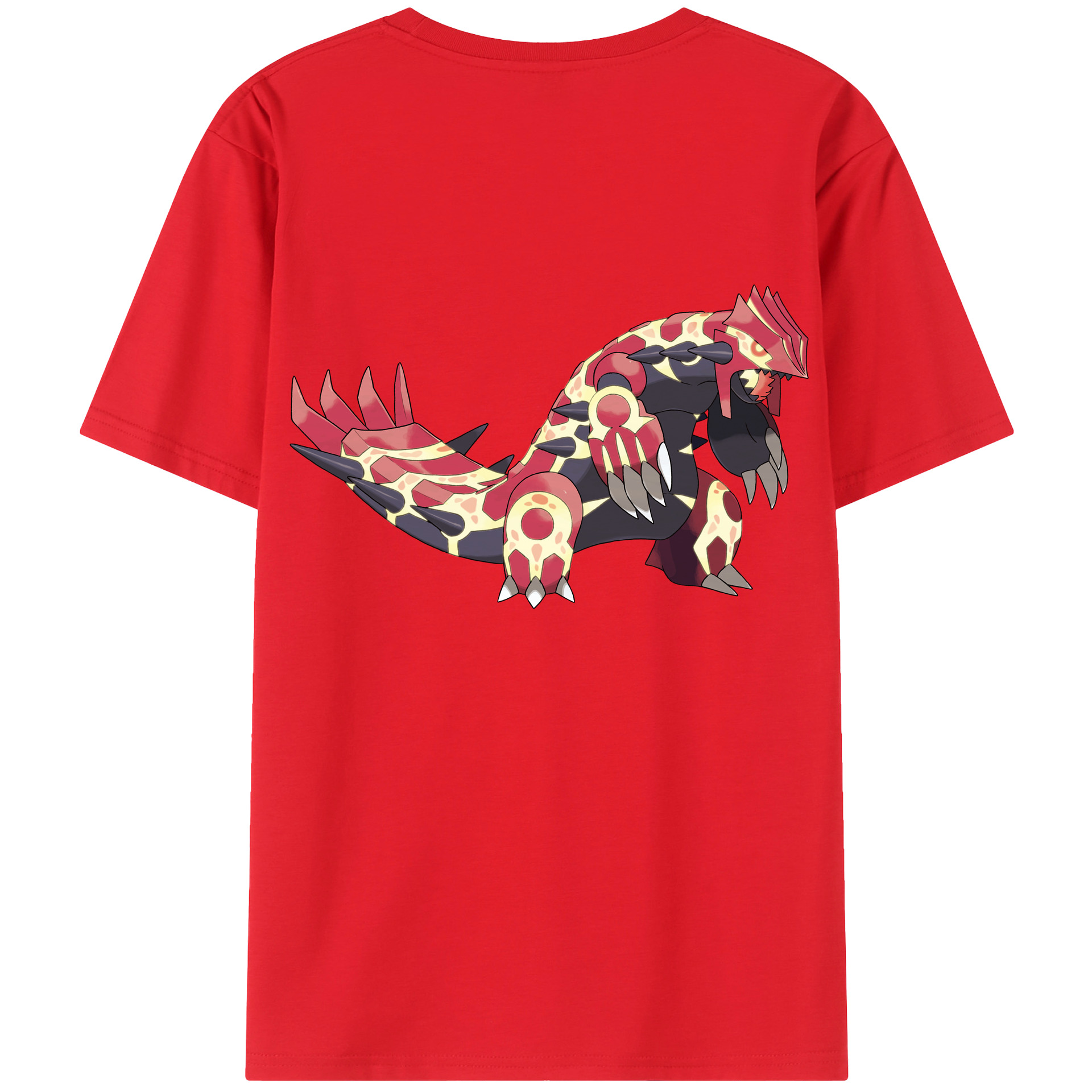 （画像用） ポケットモンスター Pokémon 綿100％ メンズ半袖Tシャツ（バックプリント） 通気性