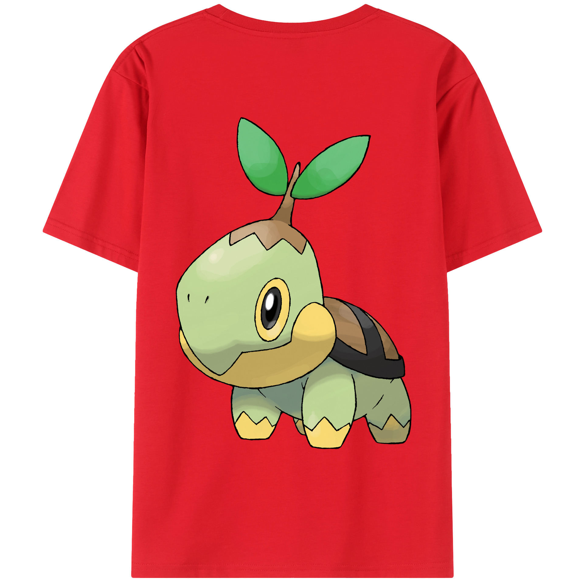 （画像用） ポケットモンスター Pokémon 綿100％ メンズ半袖Tシャツ（バックプリント） 通気性
