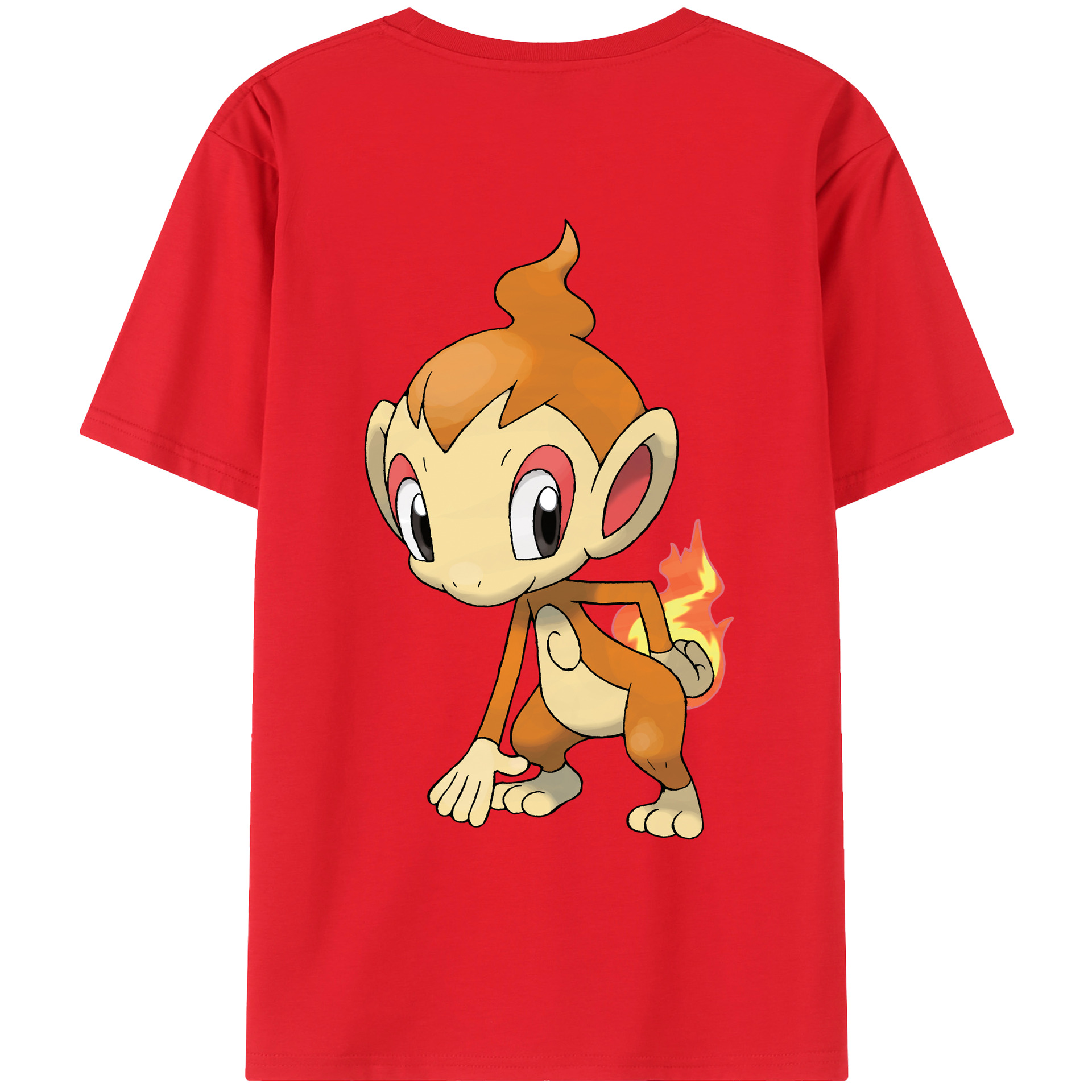 （画像用） ポケットモンスター Pokémon 綿100％ メンズ半袖Tシャツ（バックプリント） 通気性