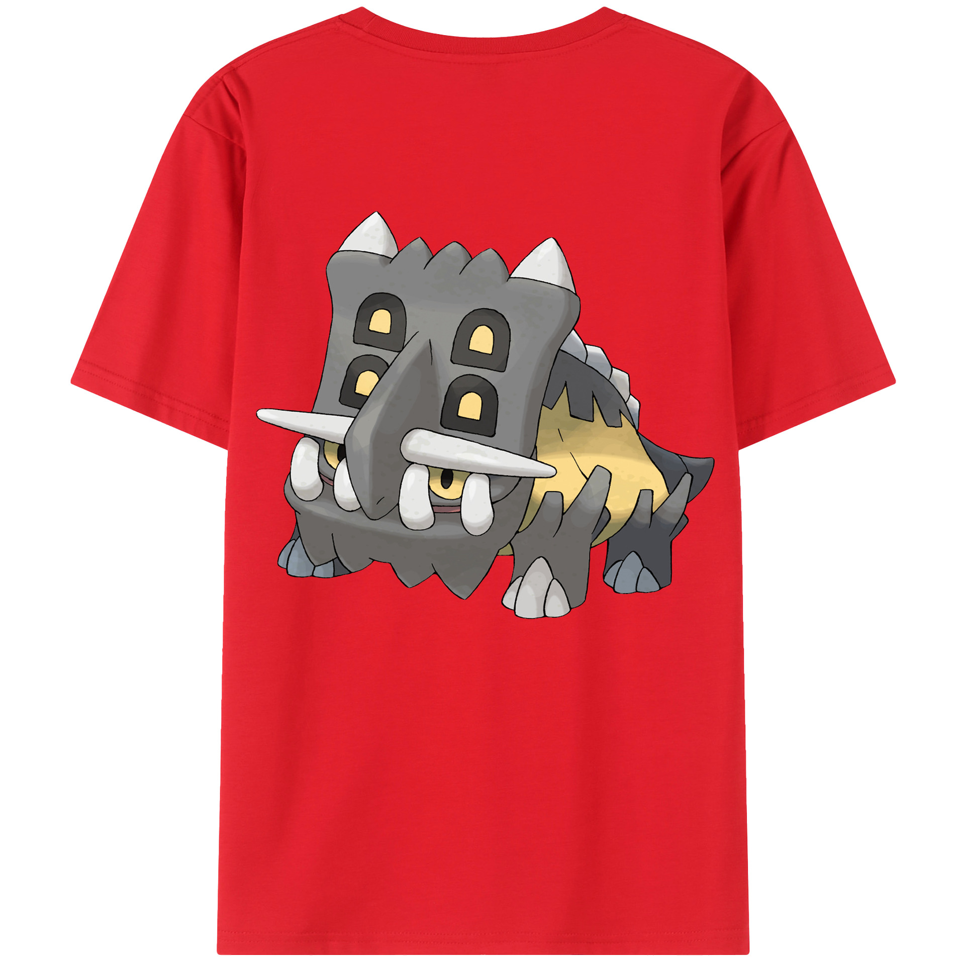 （画像用） ポケットモンスター Pokémon 綿100％ メンズ半袖Tシャツ（バックプリント） 通気性
