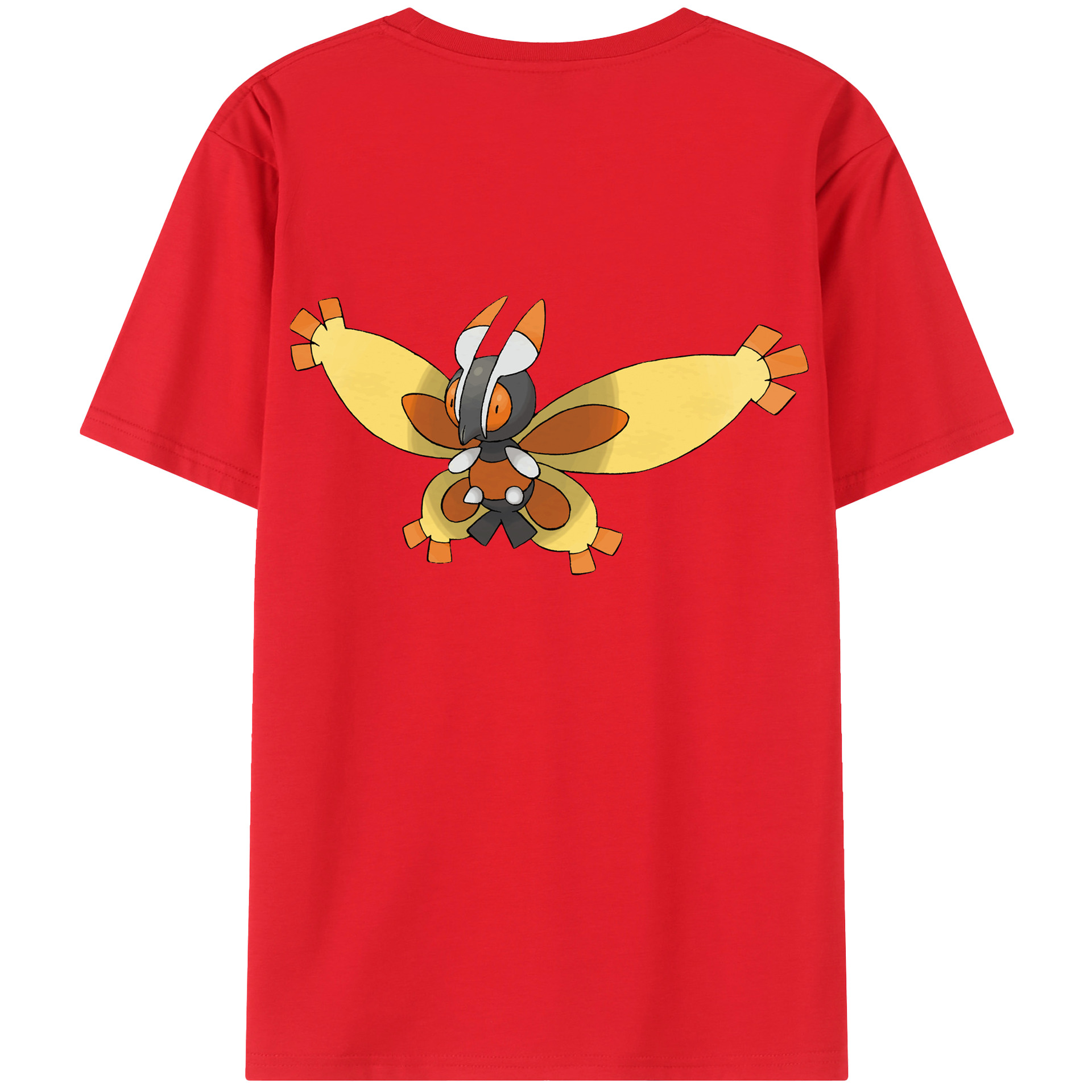（画像用） ポケットモンスター Pokémon 綿100％ メンズ半袖Tシャツ（バックプリント） 通気性