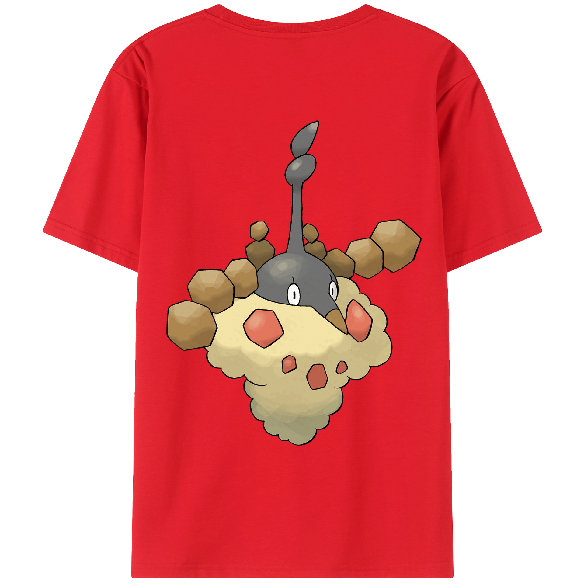 （画像用） ポケットモンスター Pokémon 綿100％ メンズ半袖Tシャツ（バックプリント） 通気性