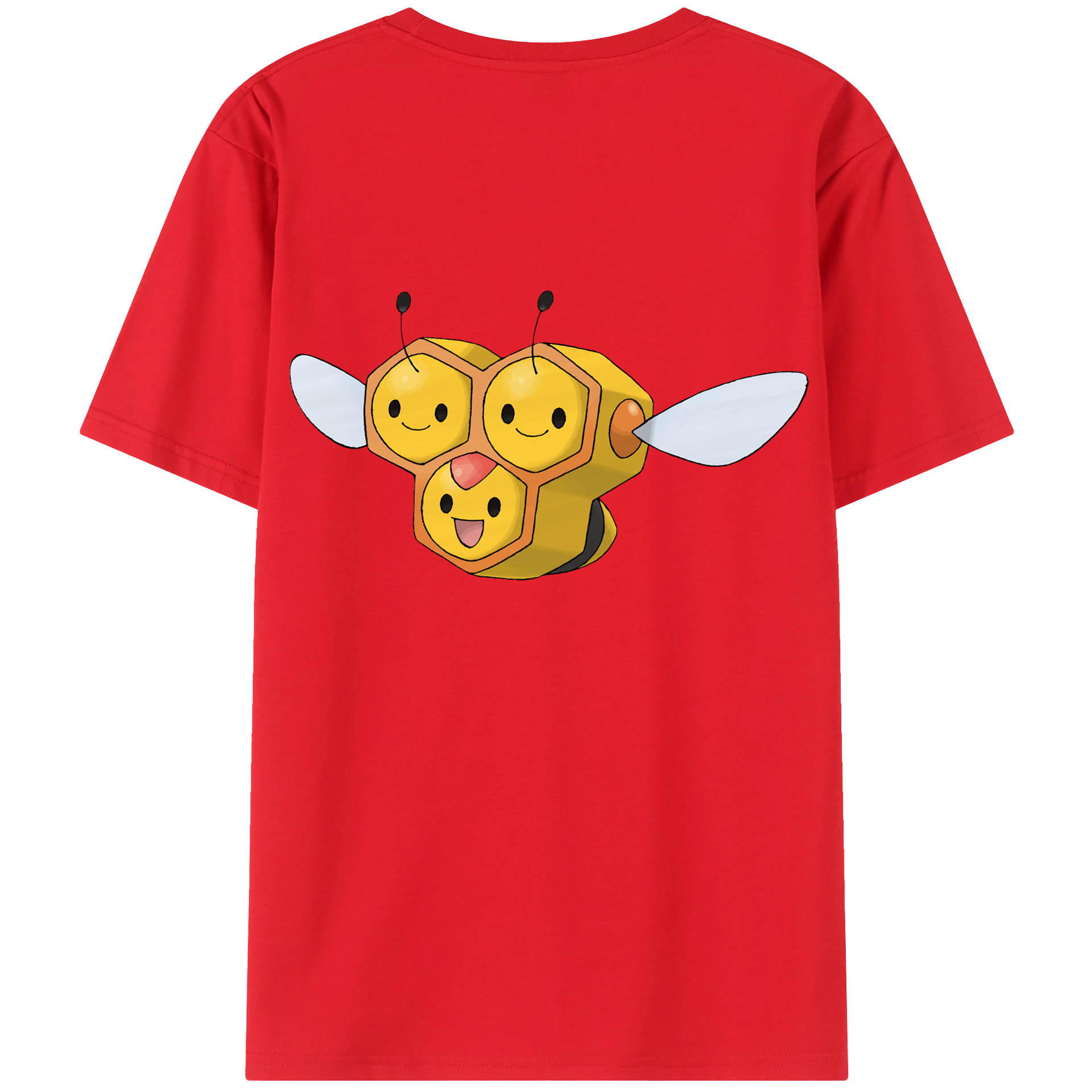 （画像用） ポケットモンスター Pokémon 綿100％ メンズ半袖Tシャツ（バックプリント） 通気性