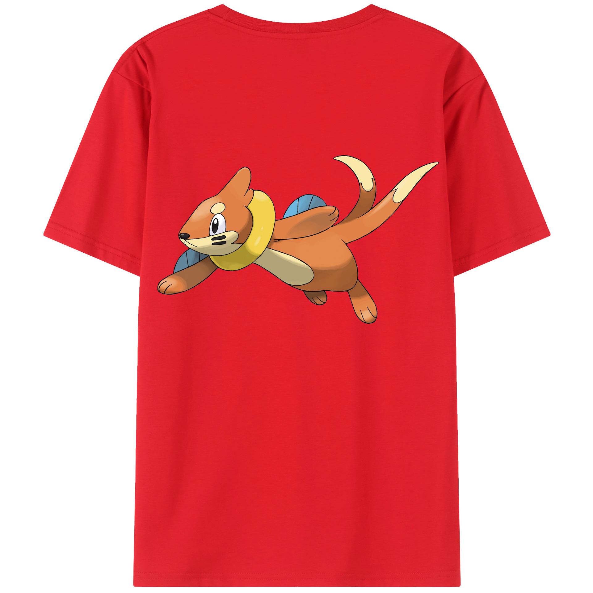 （画像用） ポケットモンスター Pokémon 綿100％ メンズ半袖Tシャツ（バックプリント） 通気性