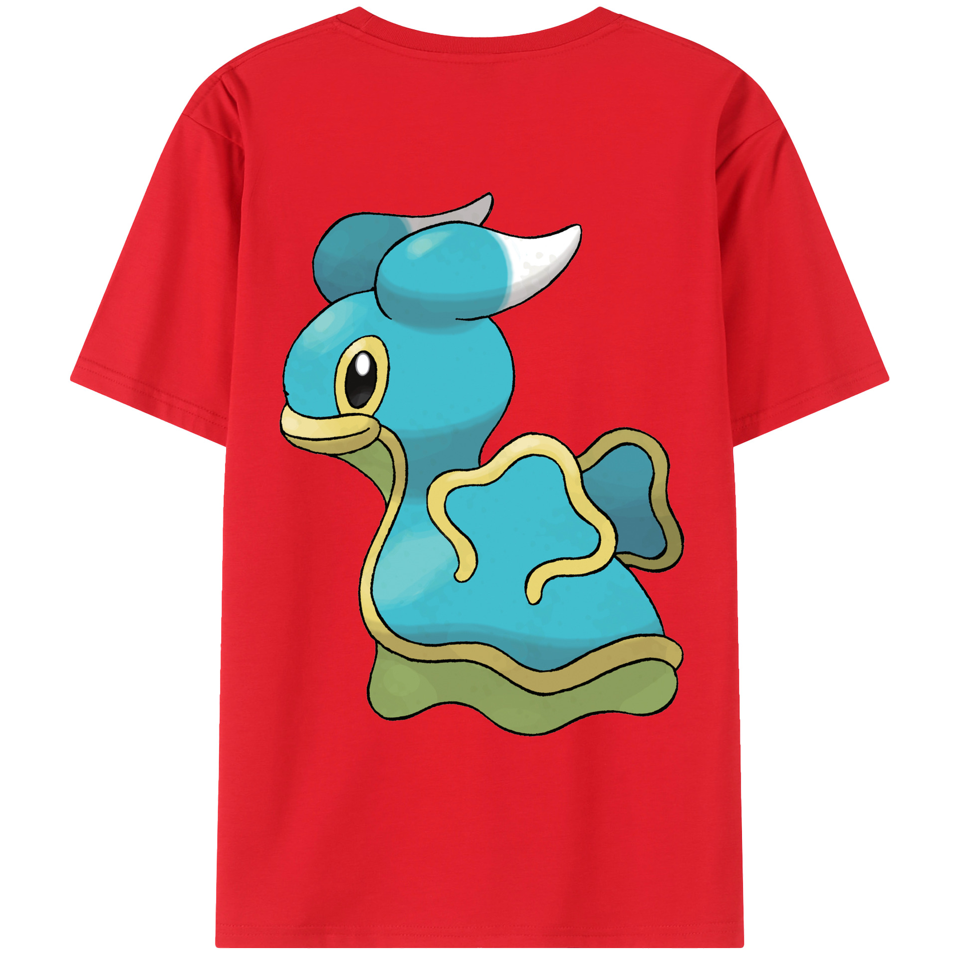（画像用） ポケットモンスター Pokémon 綿100％ メンズ半袖Tシャツ（バックプリント） 通気性