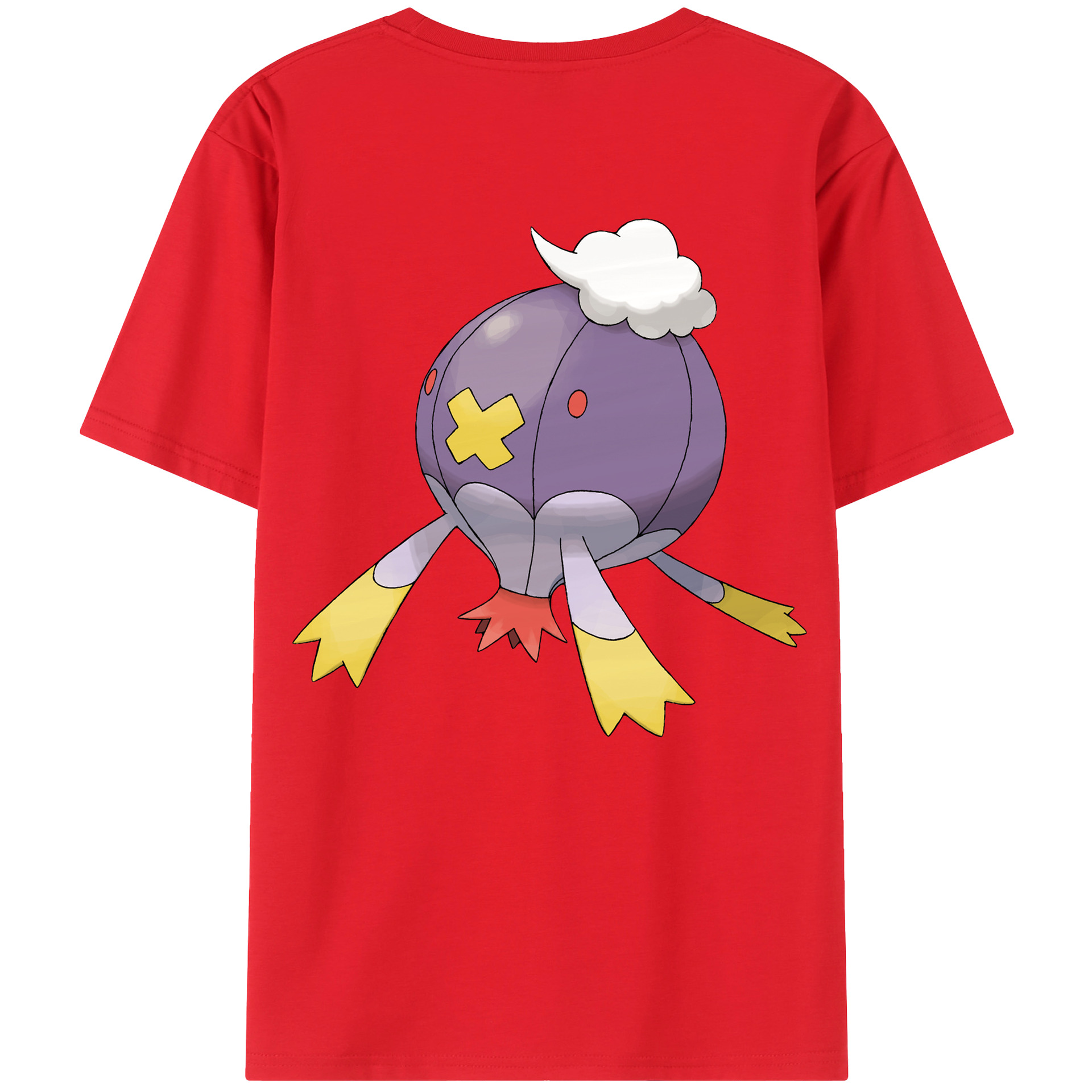（画像用） ポケットモンスター Pokémon 綿100％ メンズ半袖Tシャツ（バックプリント） 通気性