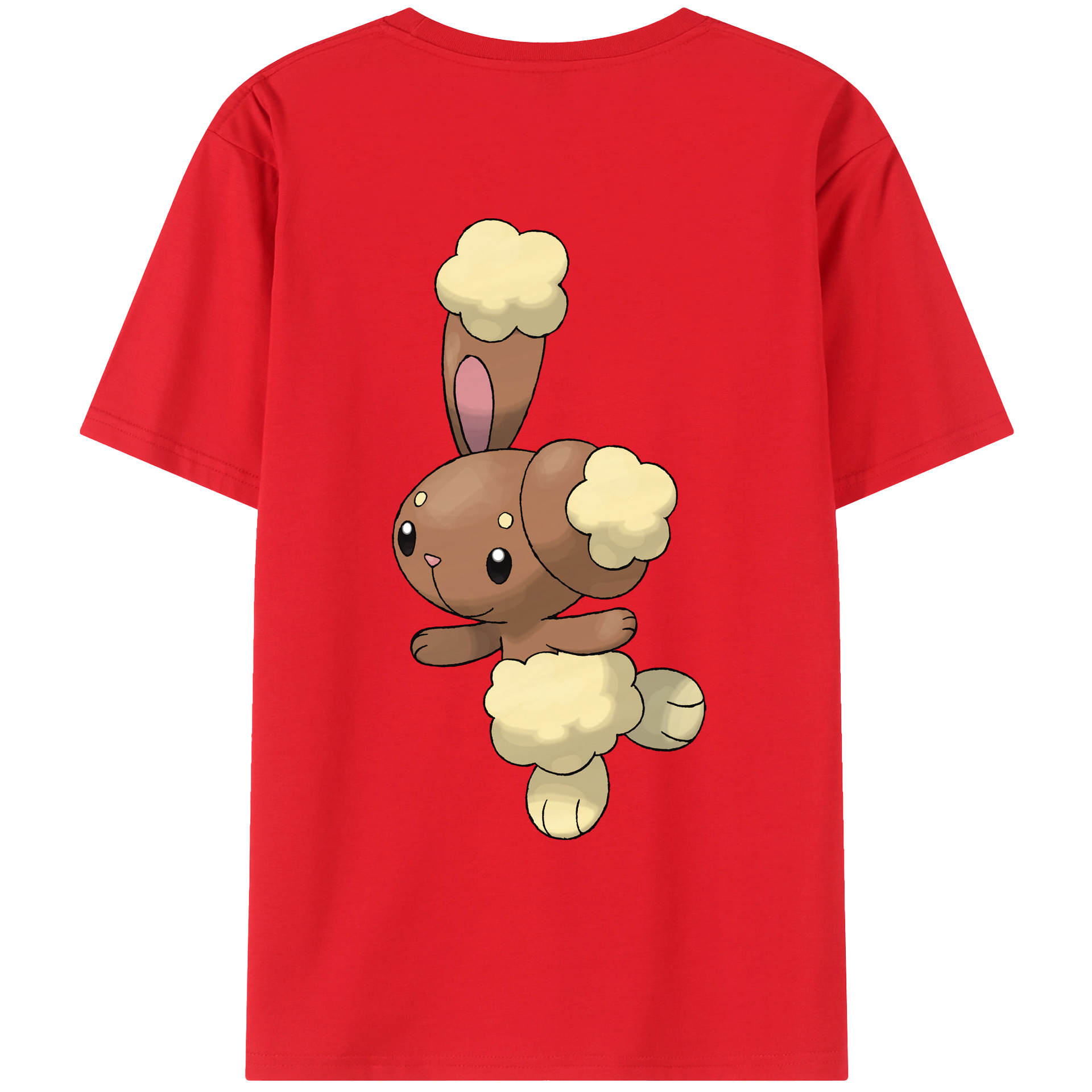（画像用） ポケットモンスター Pokémon 綿100％ メンズ半袖Tシャツ（バックプリント） 通気性
