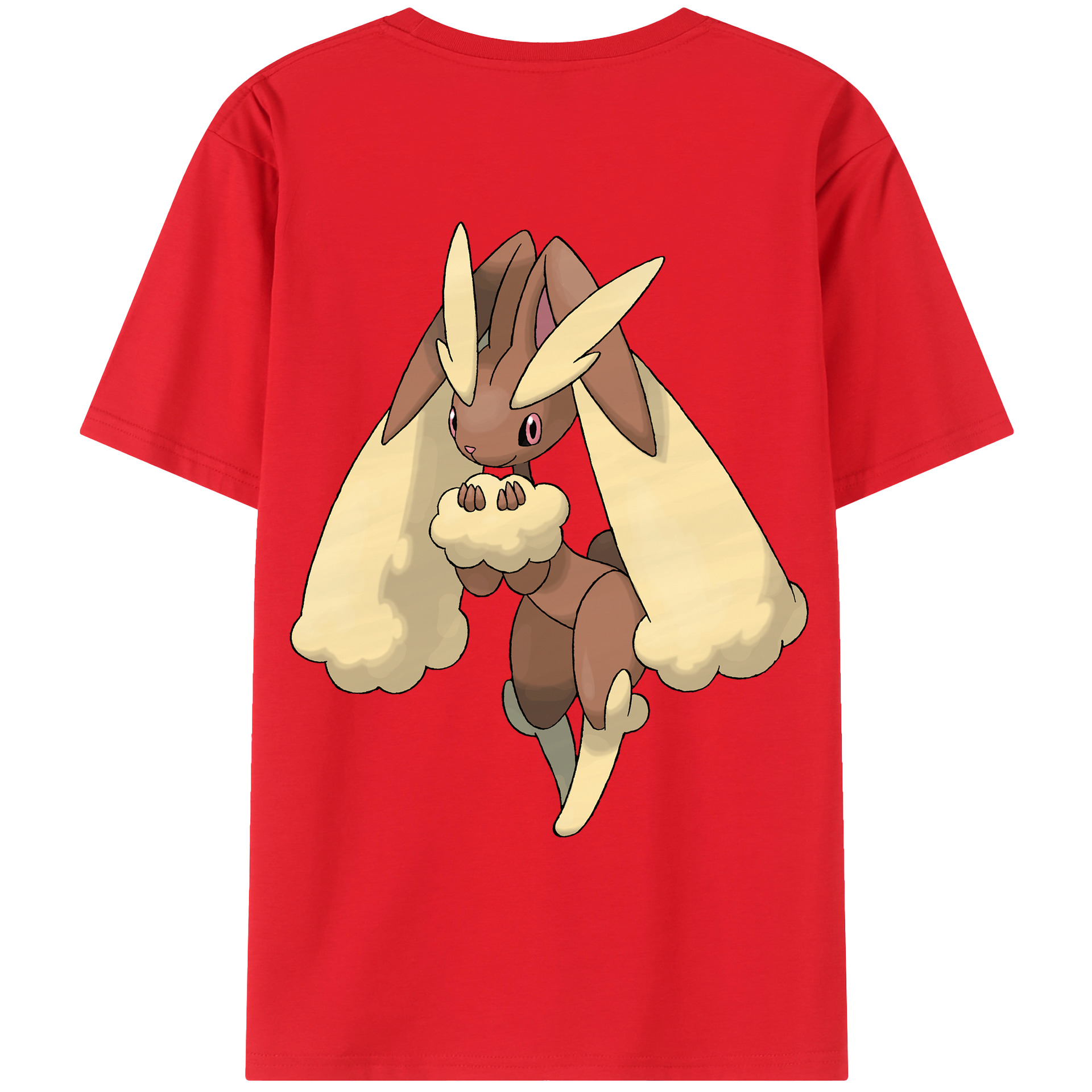 （画像用） ポケットモンスター Pokémon 綿100％ メンズ半袖Tシャツ（バックプリント） 通気性