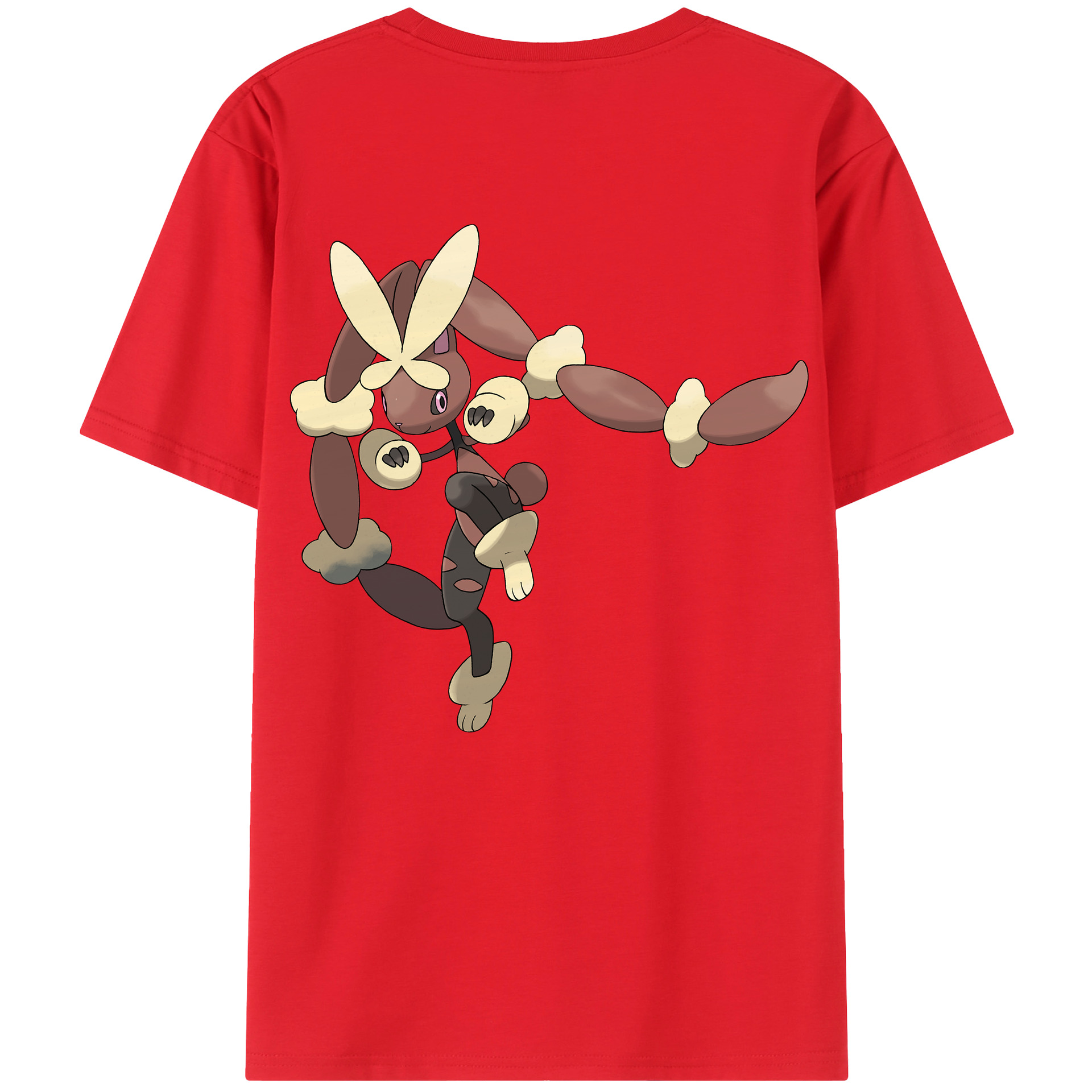 （画像用） ポケットモンスター Pokémon 綿100％ メンズ半袖Tシャツ（バックプリント） 通気性