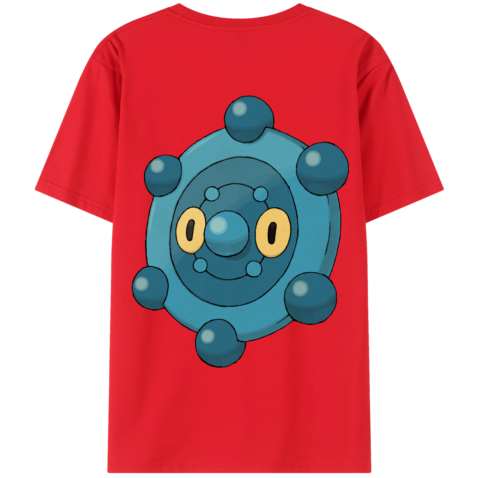 （画像用） ポケットモンスター Pokémon 綿100％ メンズ半袖Tシャツ（バックプリント） 通気性