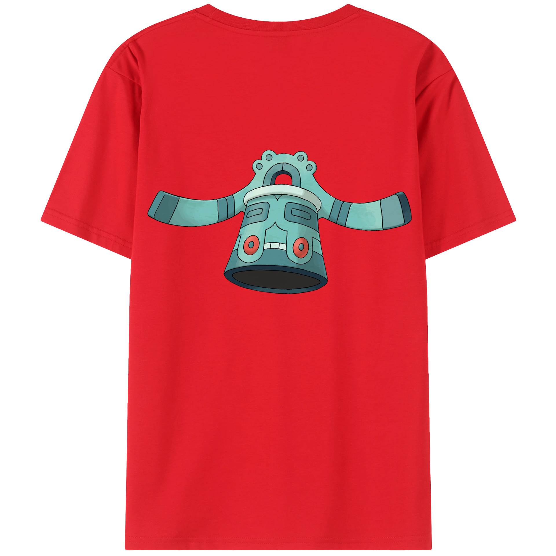 （画像用） ポケットモンスター Pokémon 綿100％ メンズ半袖Tシャツ（バックプリント） 通気性