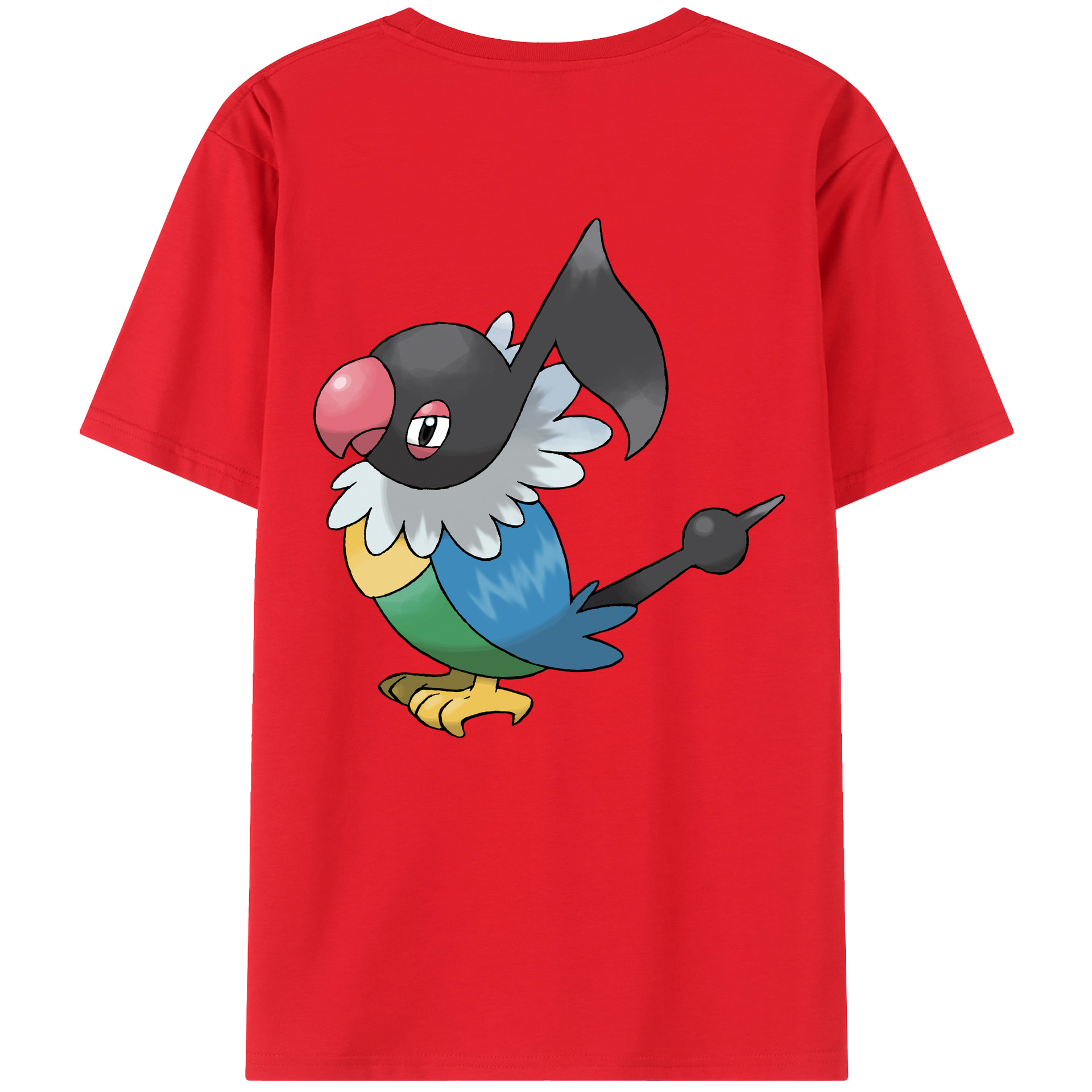 （画像用） ポケットモンスター Pokémon 綿100％ メンズ半袖Tシャツ（バックプリント） 通気性