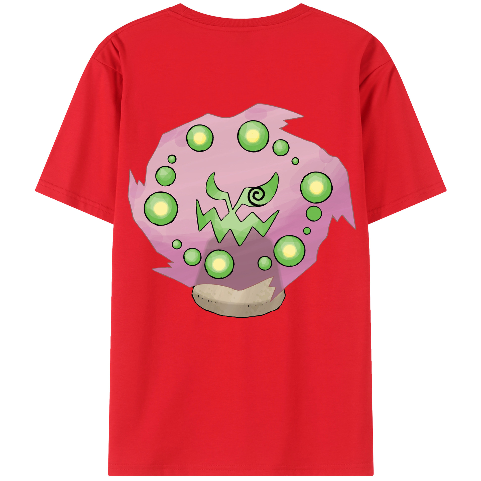 （画像用） ポケットモンスター Pokémon 綿100％ メンズ半袖Tシャツ（バックプリント） 通気性