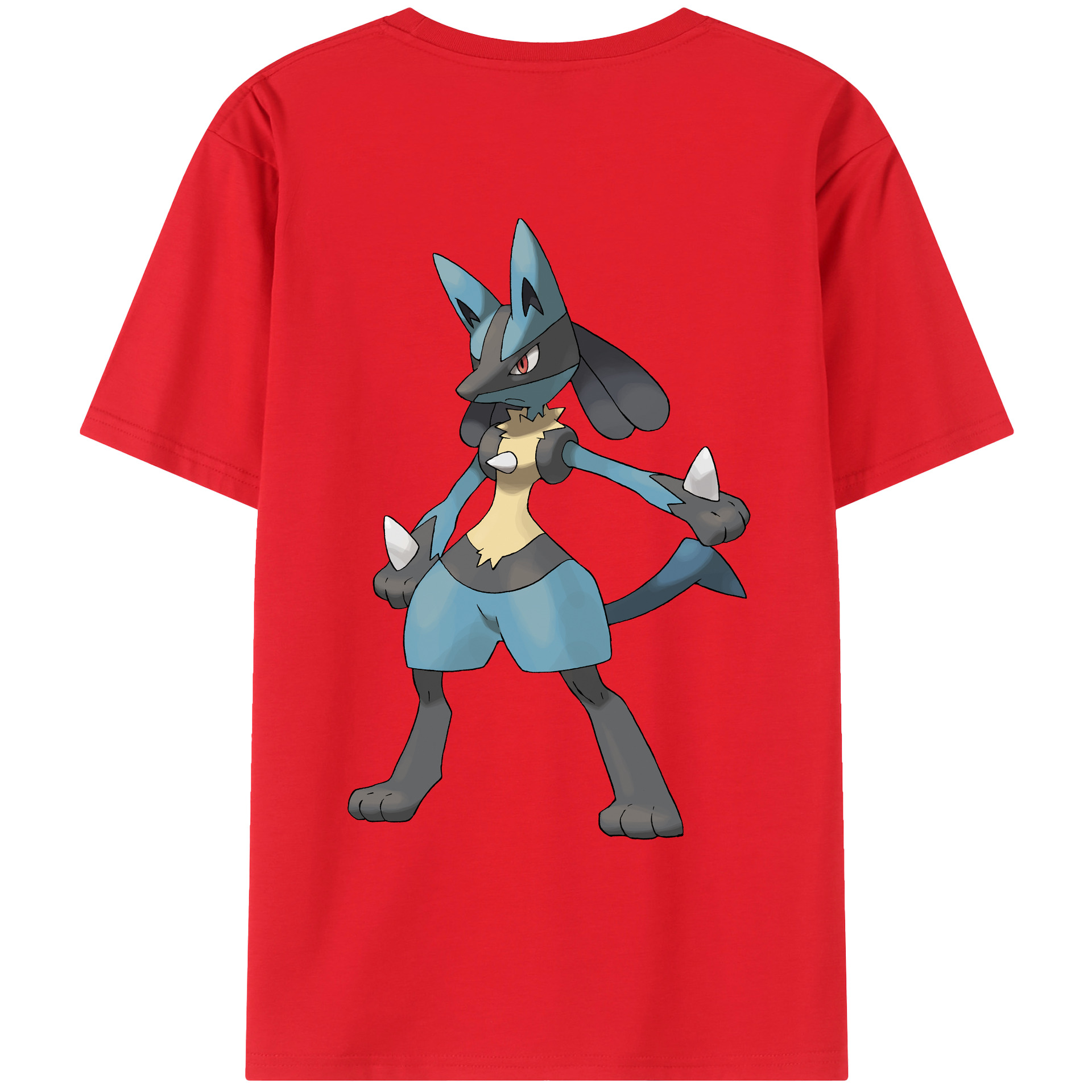 （画像用） ポケットモンスター Pokémon 綿100％ メンズ半袖Tシャツ（バックプリント） 通気性