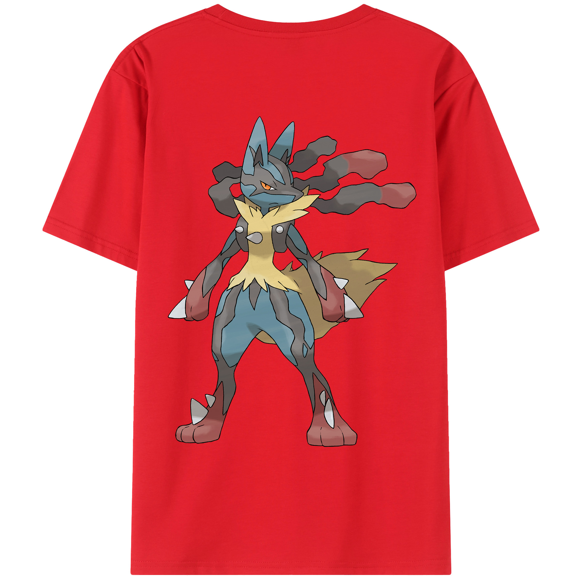 （画像用） ポケットモンスター Pokémon 綿100％ メンズ半袖Tシャツ（バックプリント） 通気性