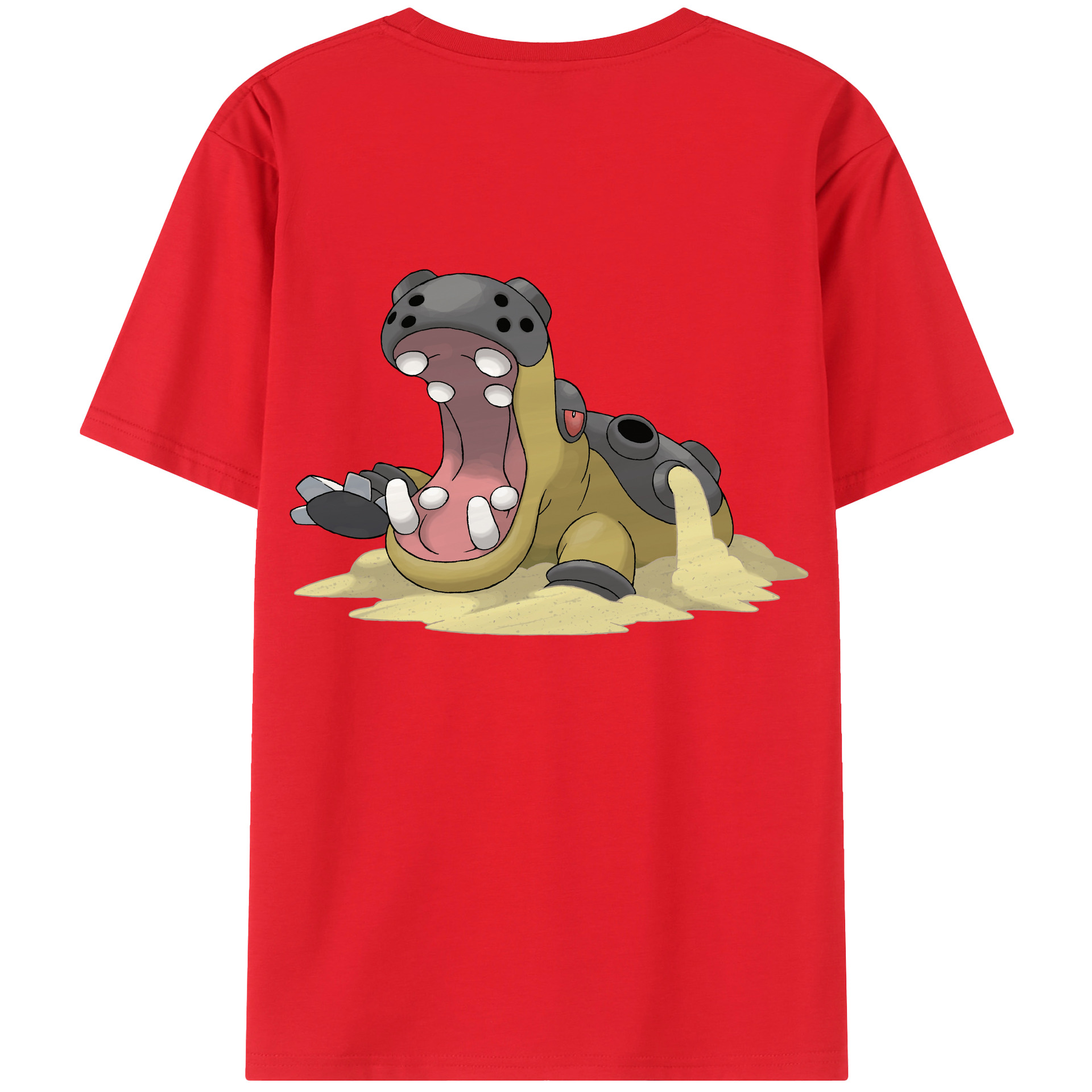 （画像用） ポケットモンスター Pokémon 綿100％ メンズ半袖Tシャツ（バックプリント） 通気性