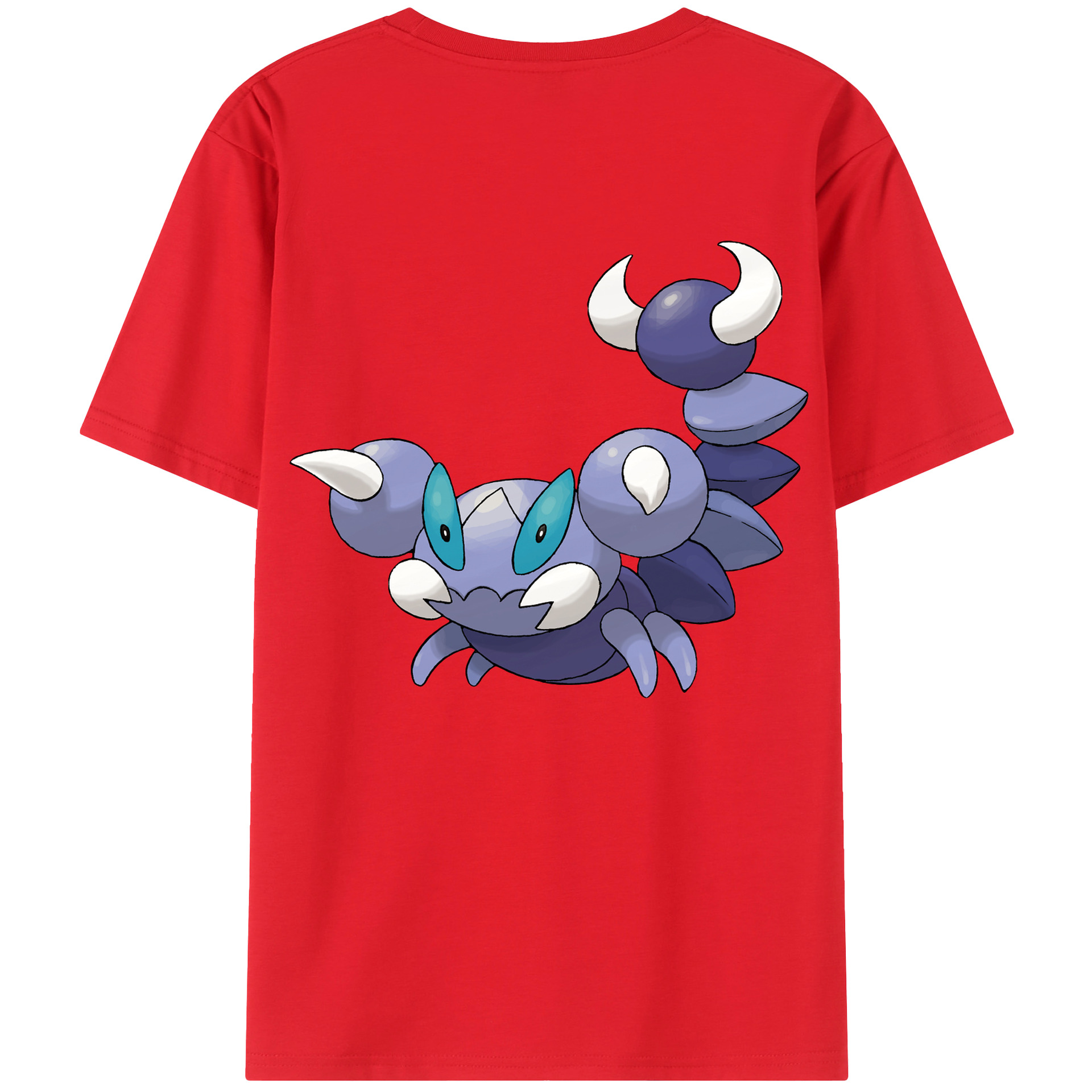 （画像用） ポケットモンスター Pokémon 綿100％ メンズ半袖Tシャツ（バックプリント） 通気性