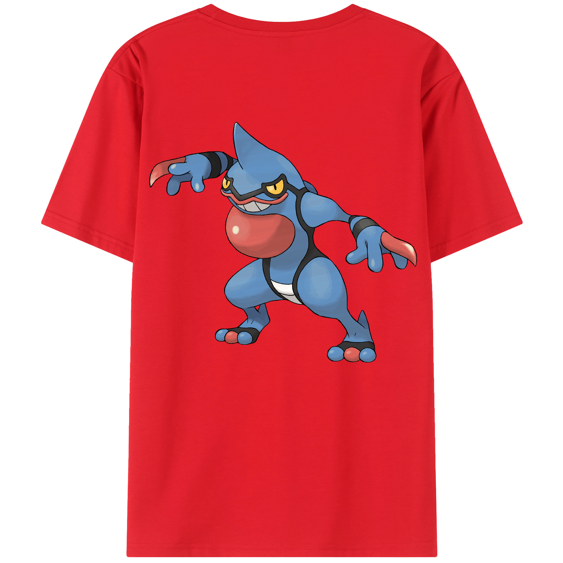 （画像用） ポケットモンスター Pokémon 綿100％ メンズ半袖Tシャツ（バックプリント） 通気性