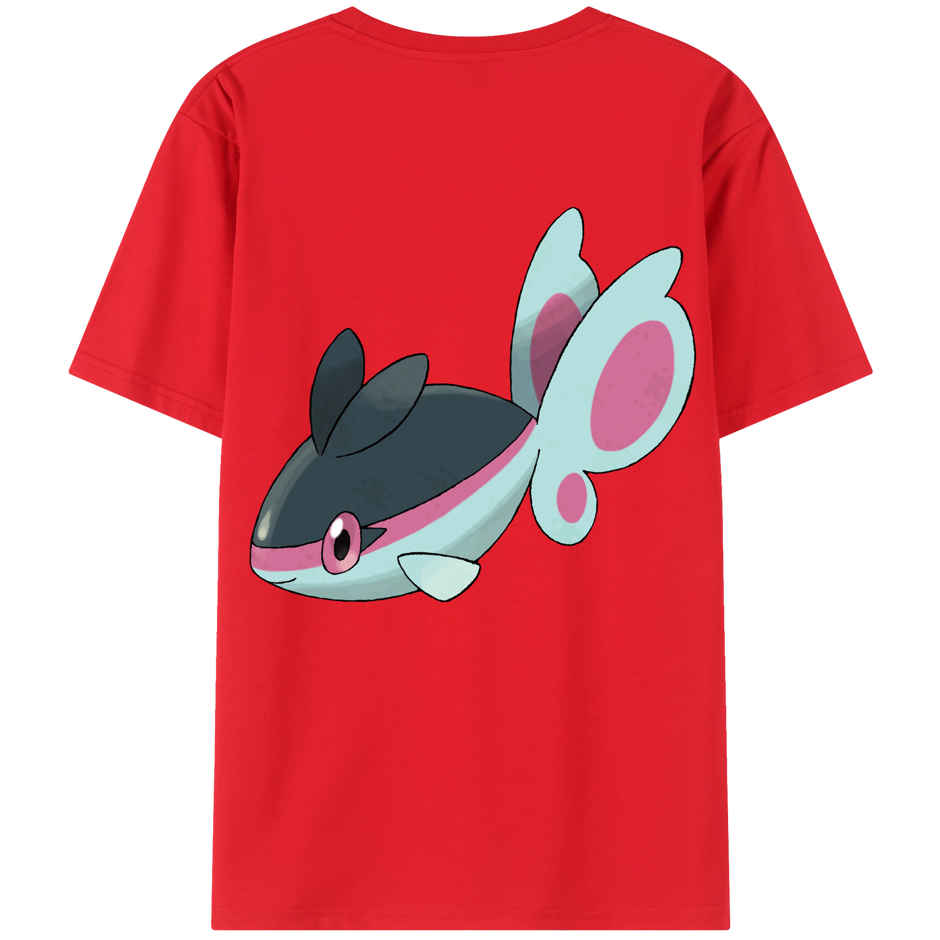 （画像用） ポケットモンスター Pokémon 綿100％ メンズ半袖Tシャツ（バックプリント） 通気性