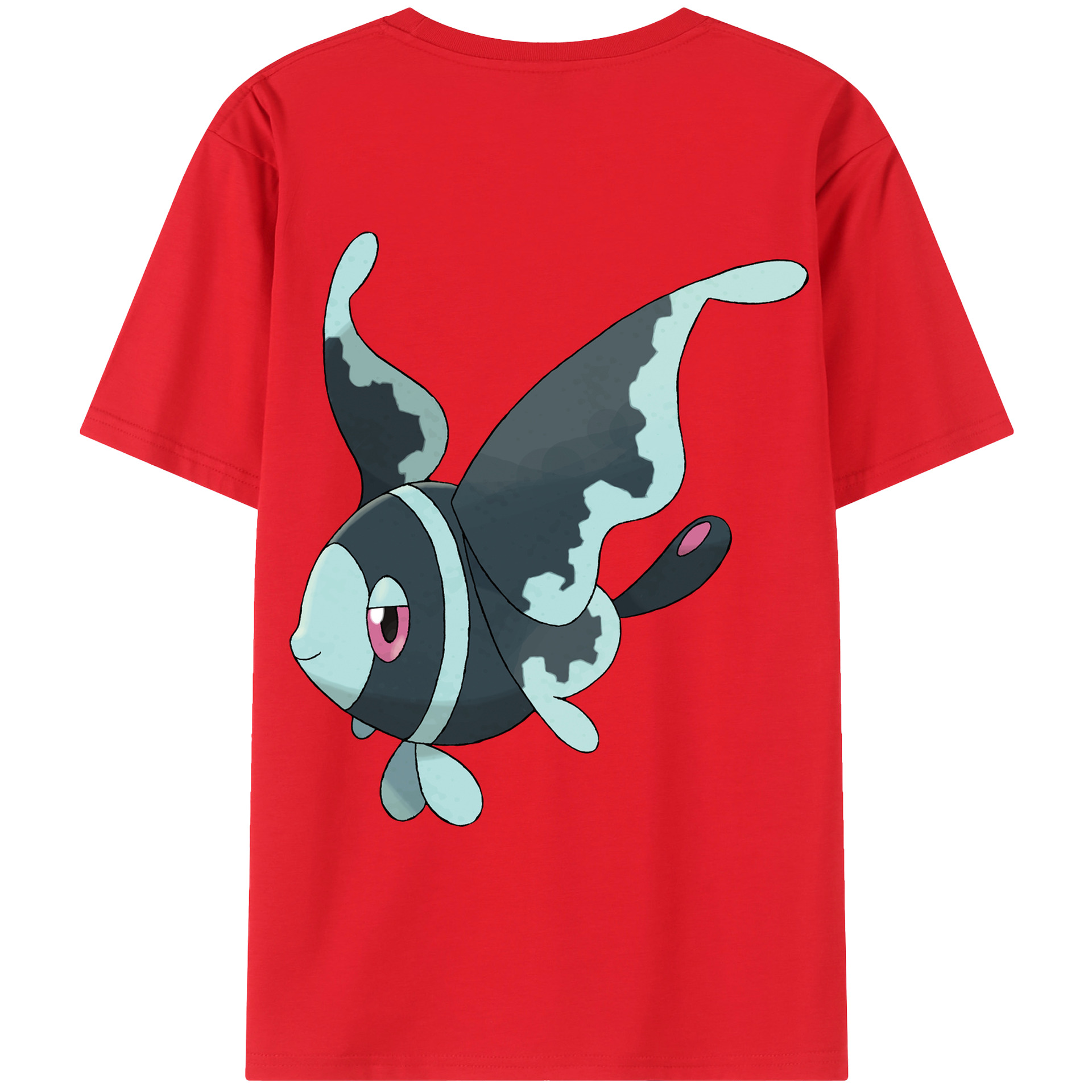 （画像用） ポケットモンスター Pokémon 綿100％ メンズ半袖Tシャツ（バックプリント） 通気性