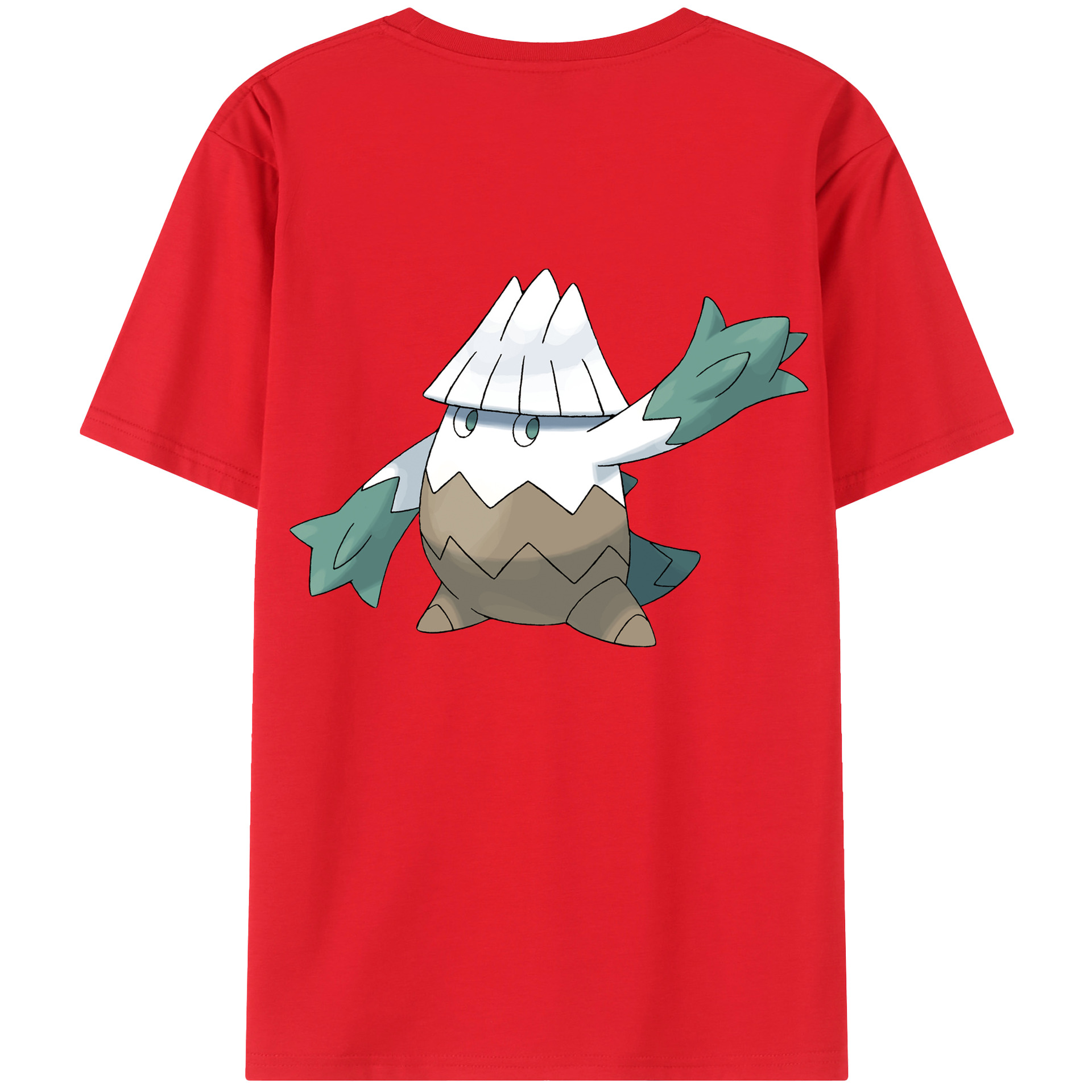 （画像用） ポケットモンスター Pokémon 綿100％ メンズ半袖Tシャツ（バックプリント） 通気性