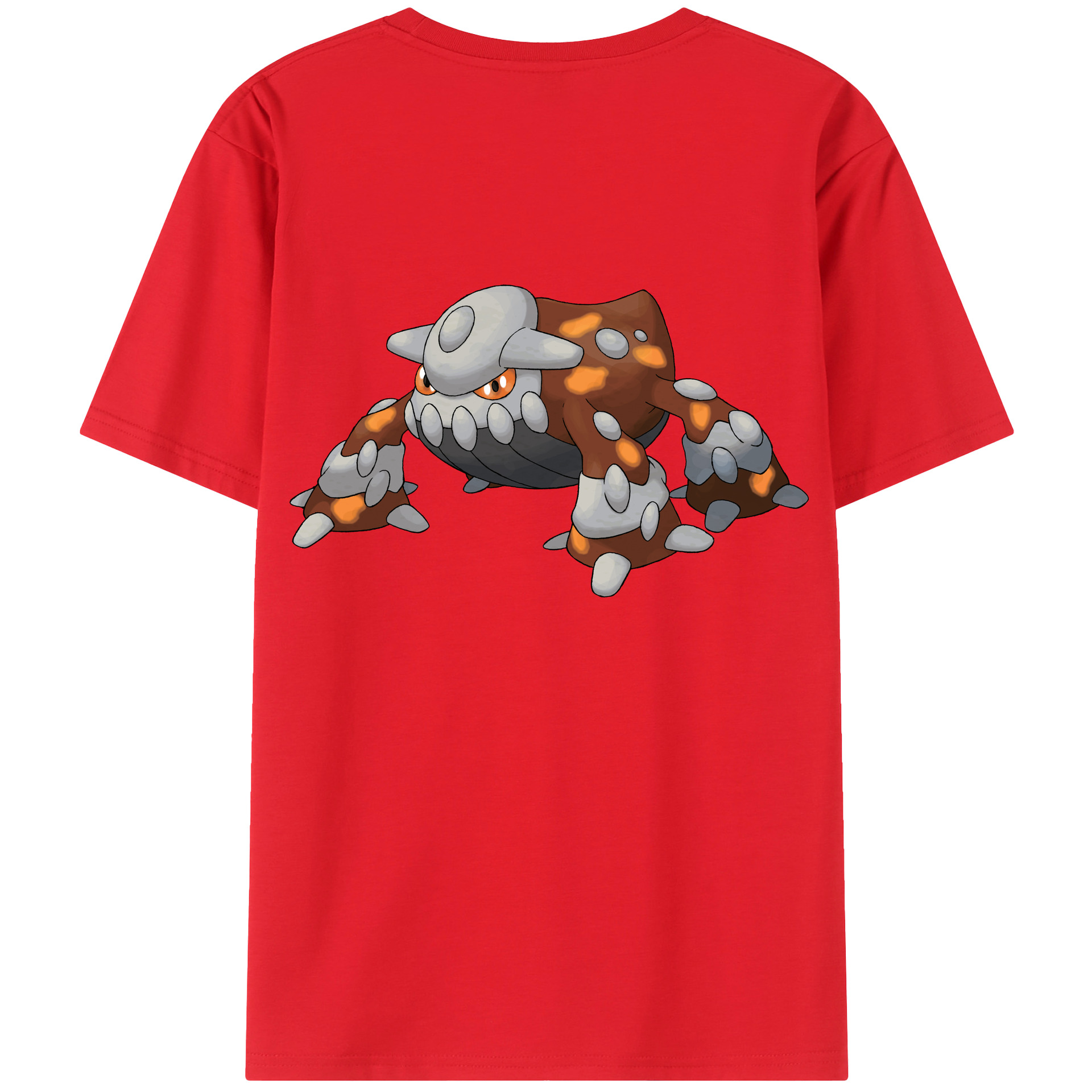 （画像用） ポケットモンスター Pokémon 綿100％ メンズ半袖Tシャツ（バックプリント） 通気性