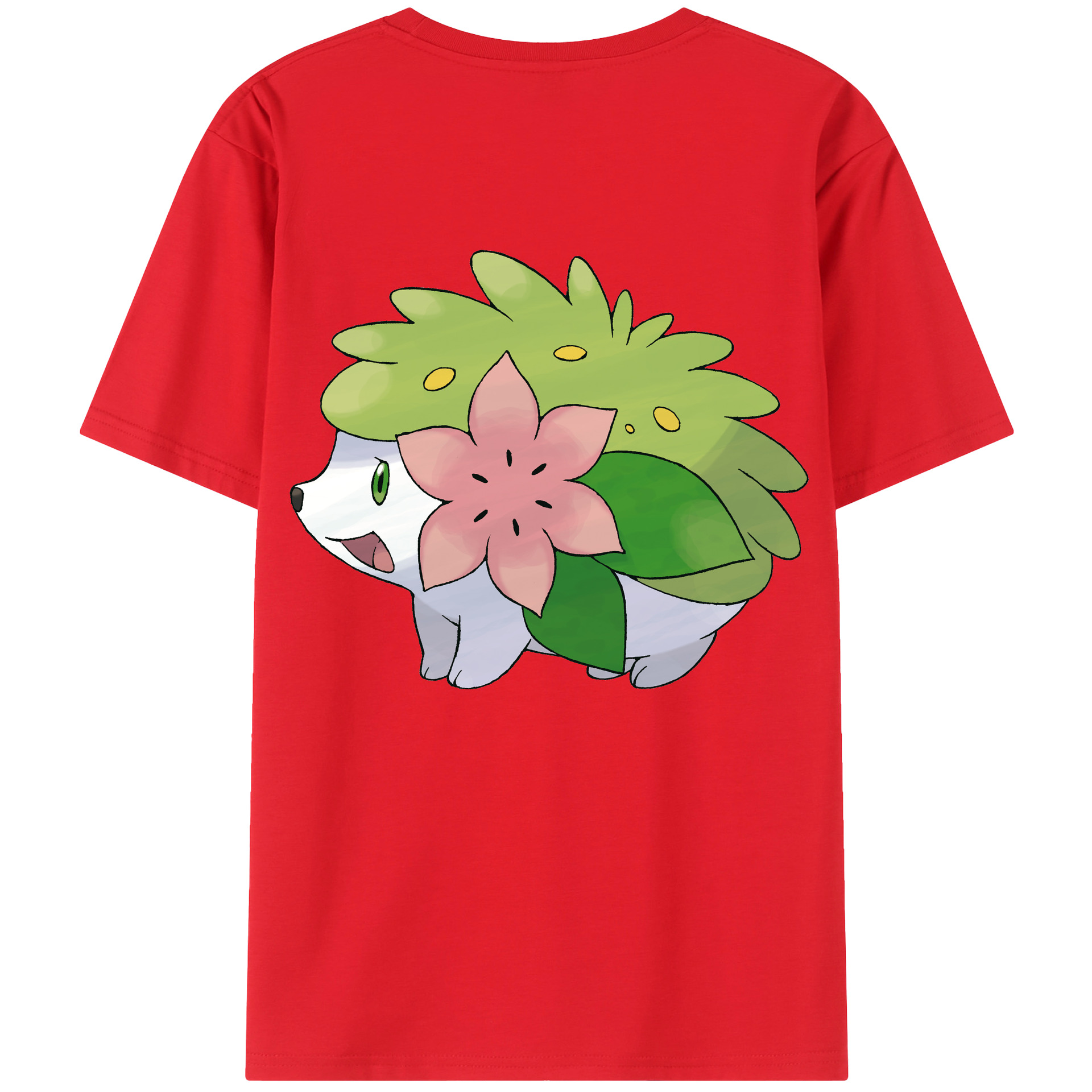 （画像用） ポケットモンスター Pokémon 綿100％ メンズ半袖Tシャツ（バックプリント） 通気性
