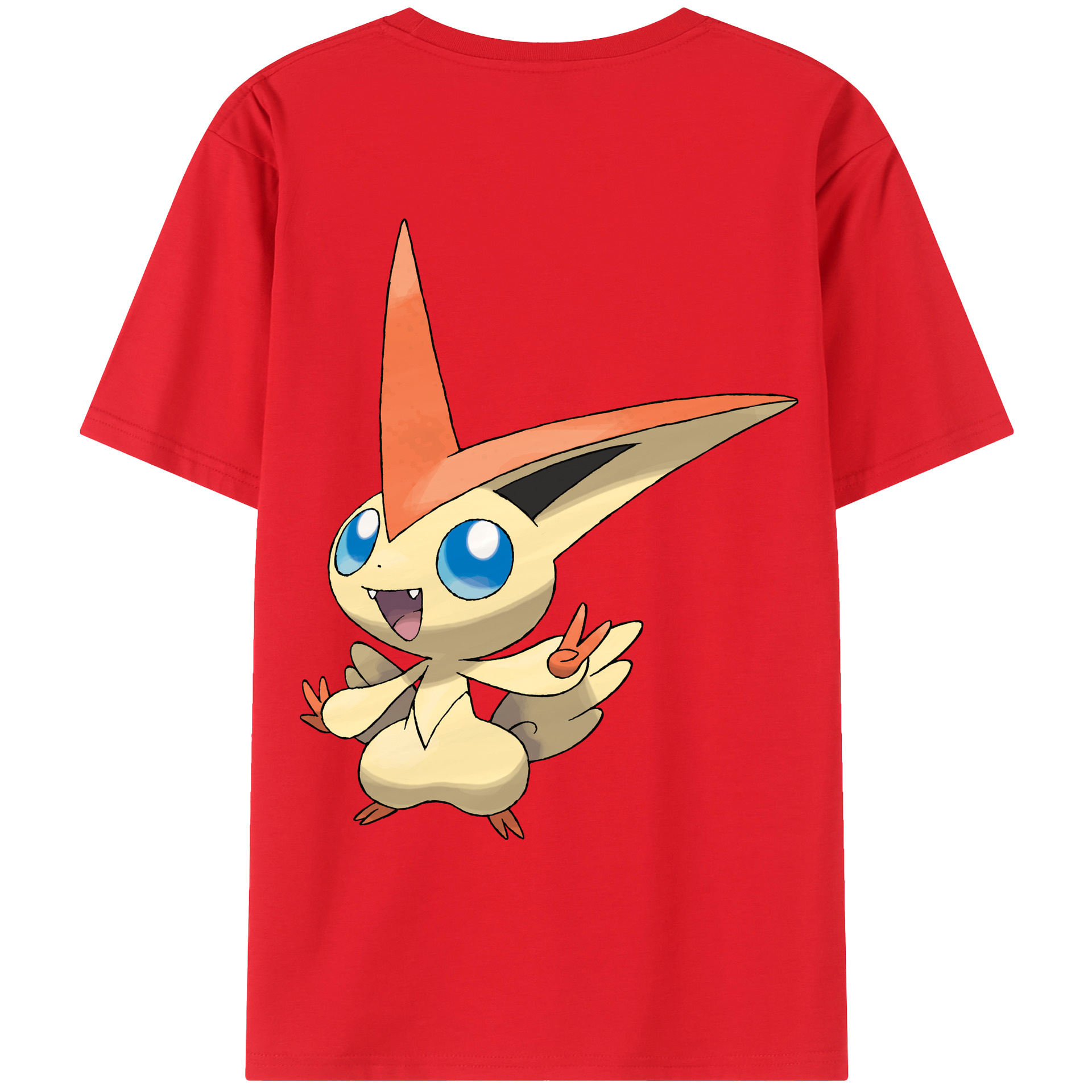 （画像用） ポケットモンスター Pokémon 綿100％ メンズ半袖Tシャツ（バックプリント） 通気性