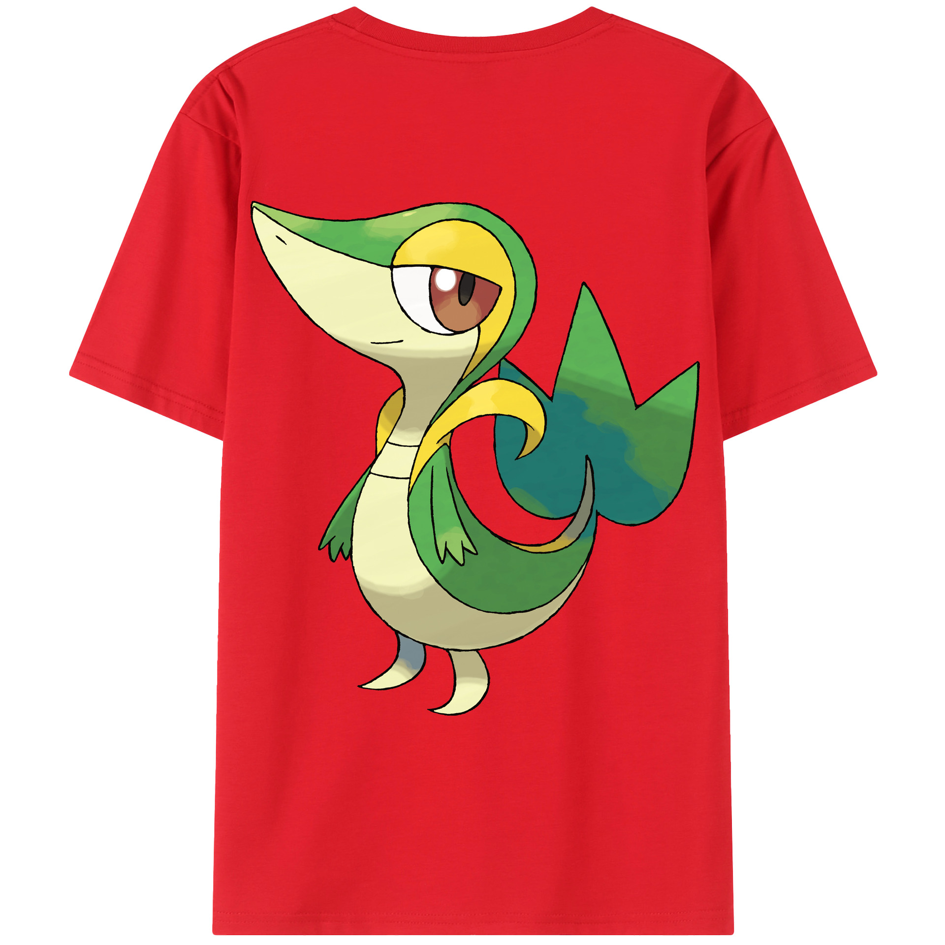 （画像用） ポケットモンスター Pokémon 綿100％ メンズ半袖Tシャツ（バックプリント） 通気性