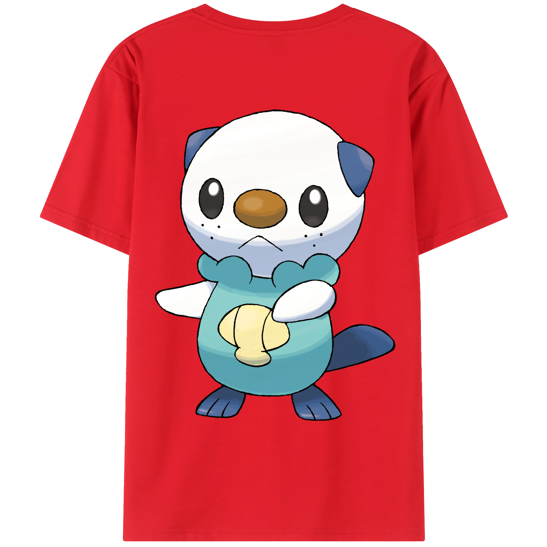 （画像用） ポケットモンスター Pokémon 綿100％ メンズ半袖Tシャツ（バックプリント） 通気性