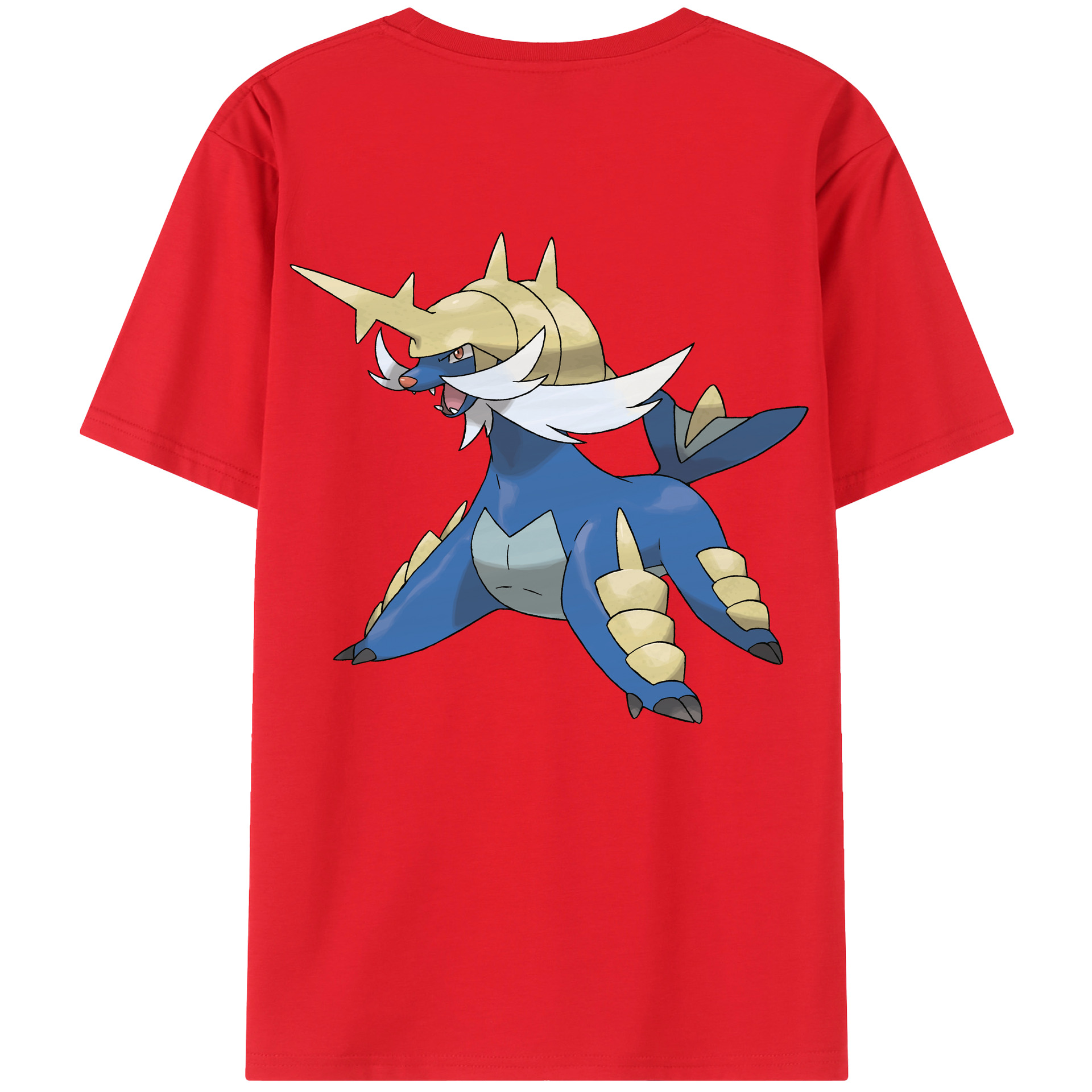 （画像用） ポケットモンスター Pokémon 綿100％ メンズ半袖Tシャツ（バックプリント） 通気性