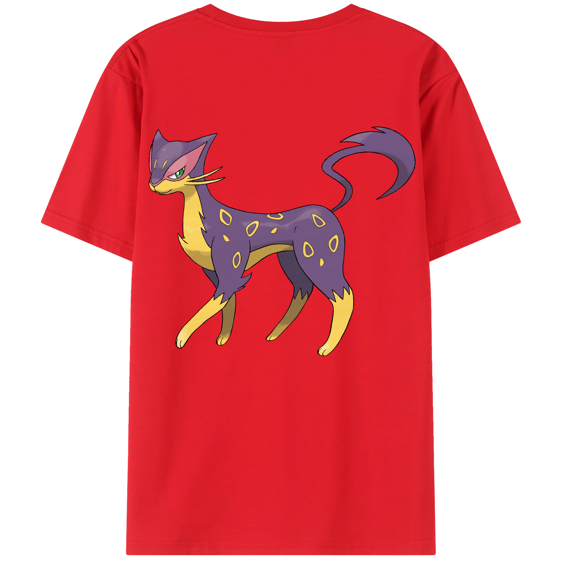 （画像用） ポケットモンスター Pokémon 綿100％ メンズ半袖Tシャツ（バックプリント） 通気性