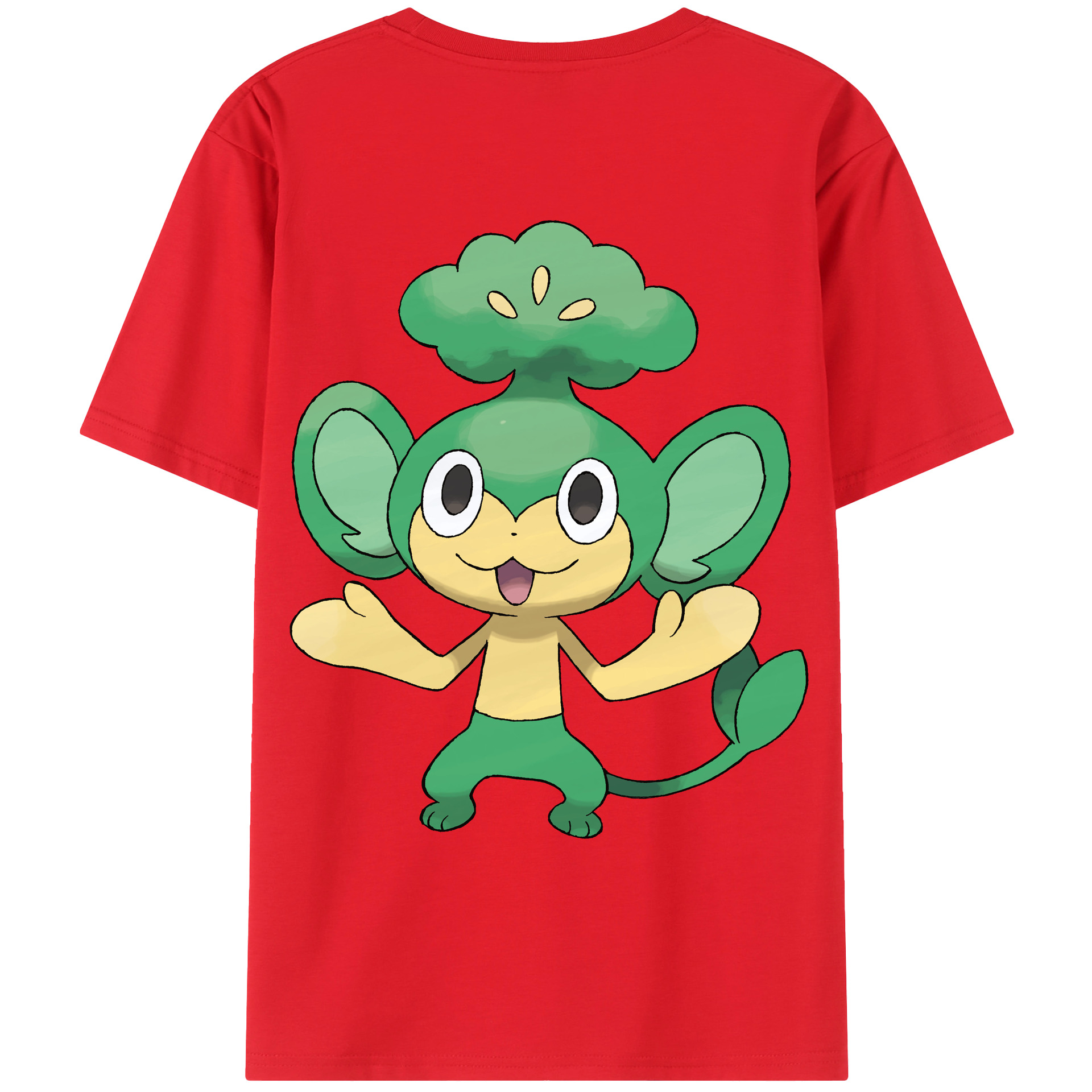 （画像用） ポケットモンスター Pokémon 綿100％ メンズ半袖Tシャツ（バックプリント） 通気性